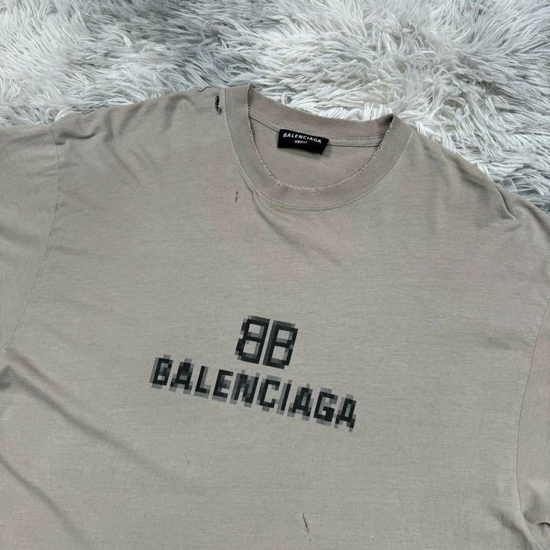 Balenciaga Balenciaga Mosaic damage short sleeve Size US XXS / EU 40 - 3 Thumbnail