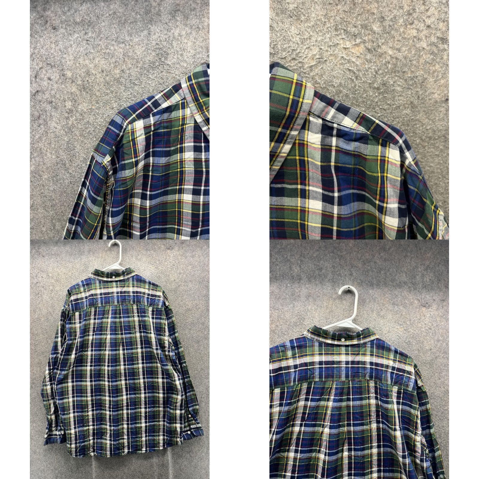 Tommy Hilfiger Tommy Hilfiger Shirt Mens 2XL Blue Plaid Long Sleeve Button Down Classic Fit Size US XXL / EU 58 / 5 - 8 Thumbnail
