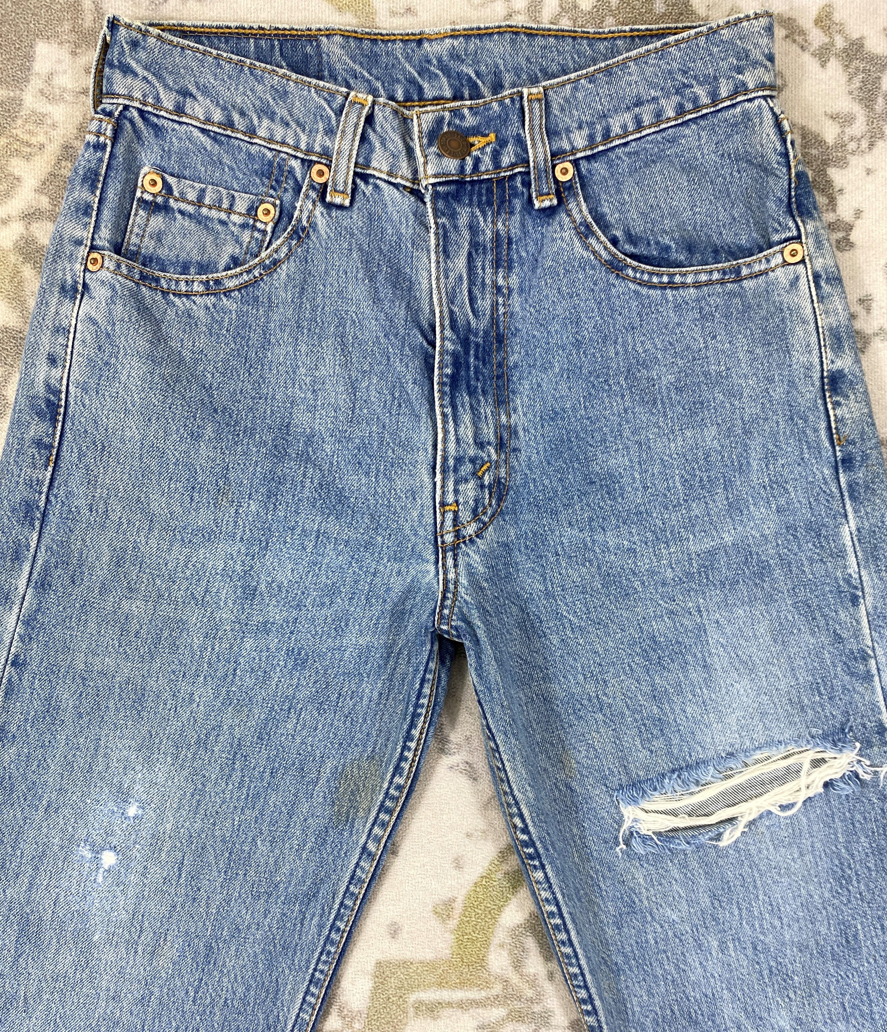 Levi's Blue Vintage Levi's 519 Jeans 27x31 Denim -JN1055 Size US 27 - 3 Thumbnail