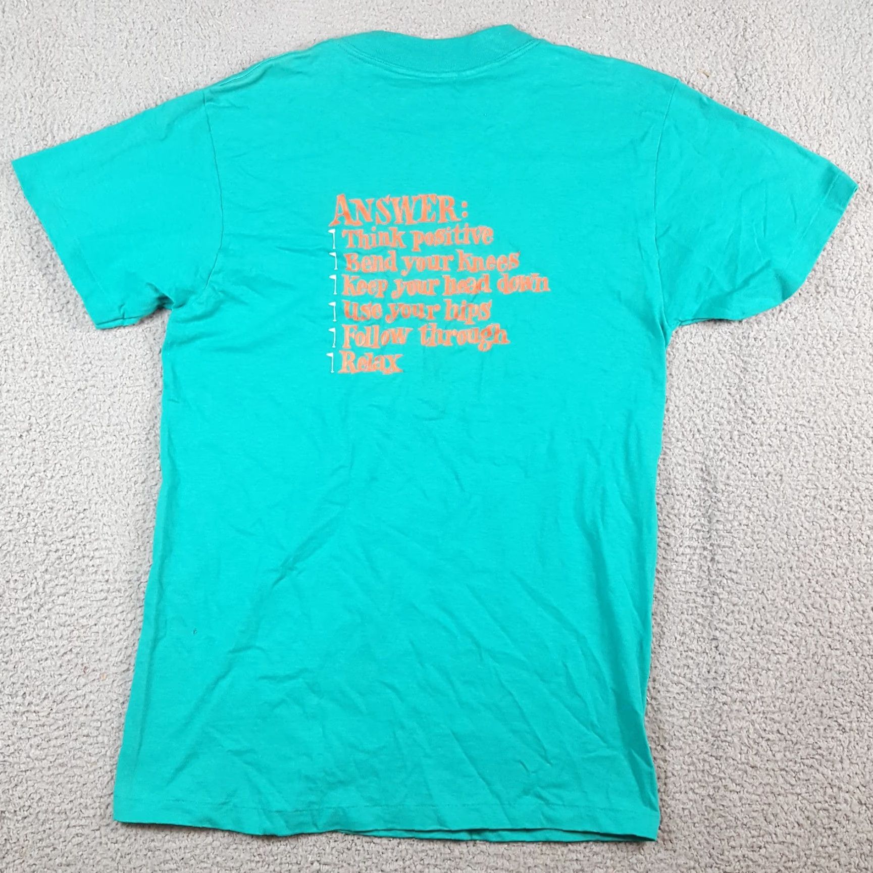 Delta VINTAGE Delta T-Shirt Mens 90s Funny Golf Sex Embroidered Logo Blue Cotton Short Sleeve Crew Neck M Prime Retro Y2K 2000s Size US M / EU 48-50 / 2 - 5 Thumbnail