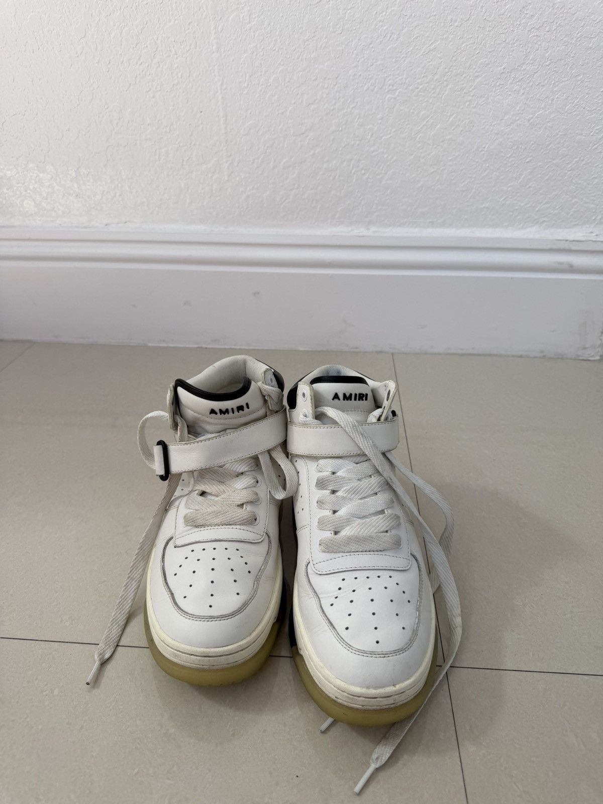 Amiri Amiri Stadium Mid 'White Black' Size US 10 / EU 43 - 6 Thumbnail