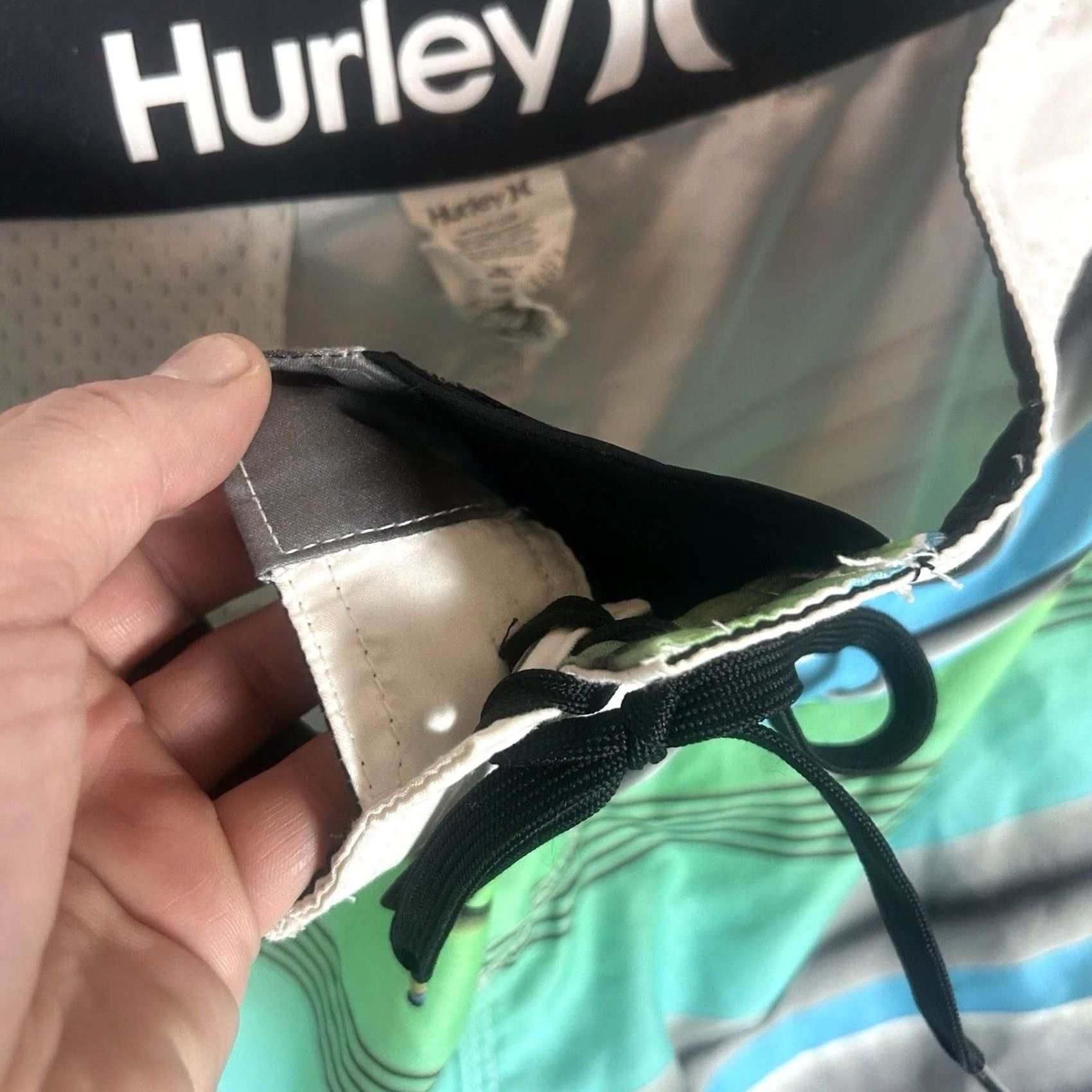 Hurley Hurley Phantom Board Shorts Striped Multicolor 31 Men Beach Surf Trunks Size US 31 - 3 Thumbnail