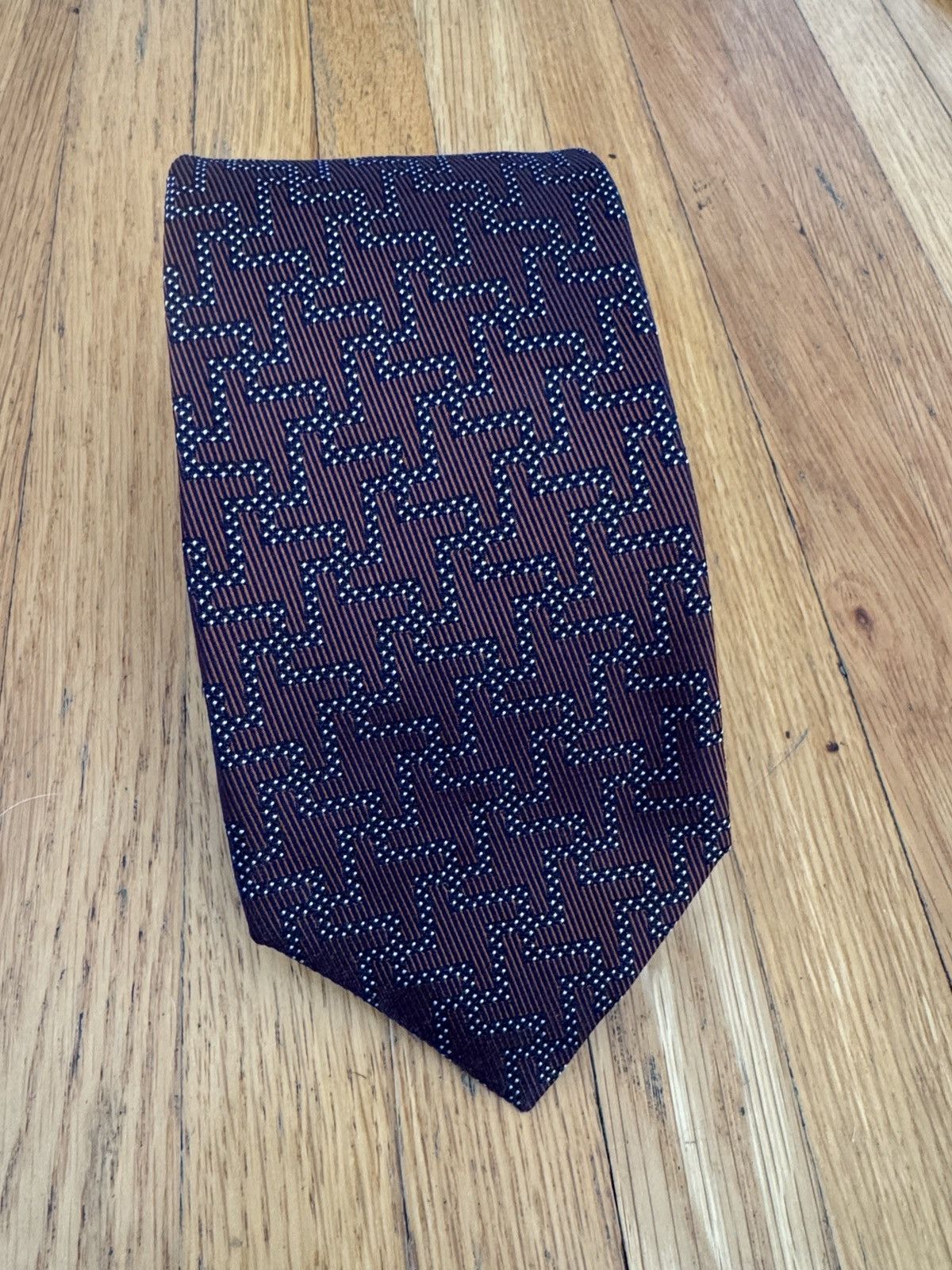 Isaia Isaia - geometric woven tie Size ONE SIZE - 1 Thumbnail