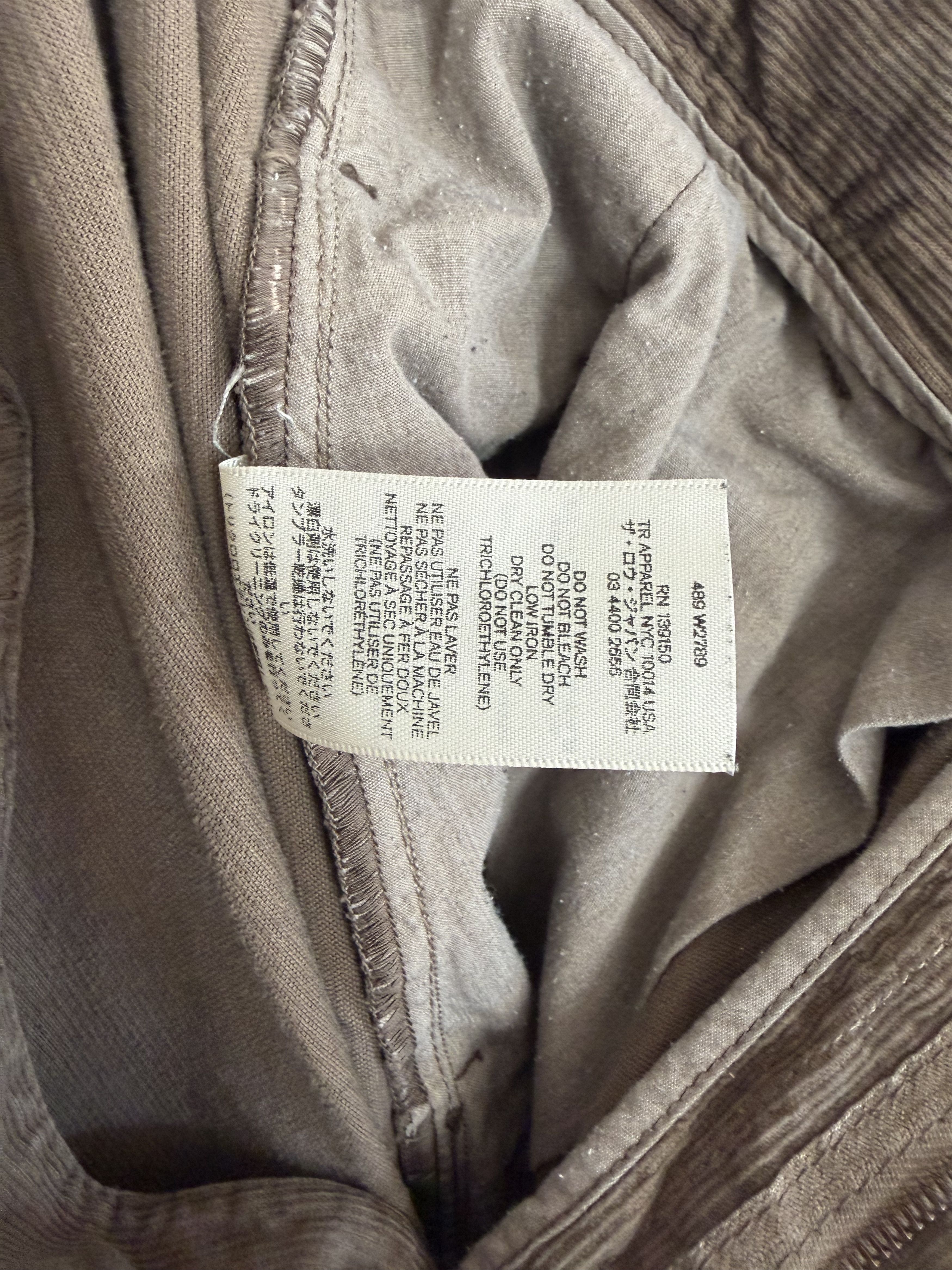 The Row The Row Rufus Wide Leg Corduroy Pants Size US 30 / EU 46 - 8 Thumbnail