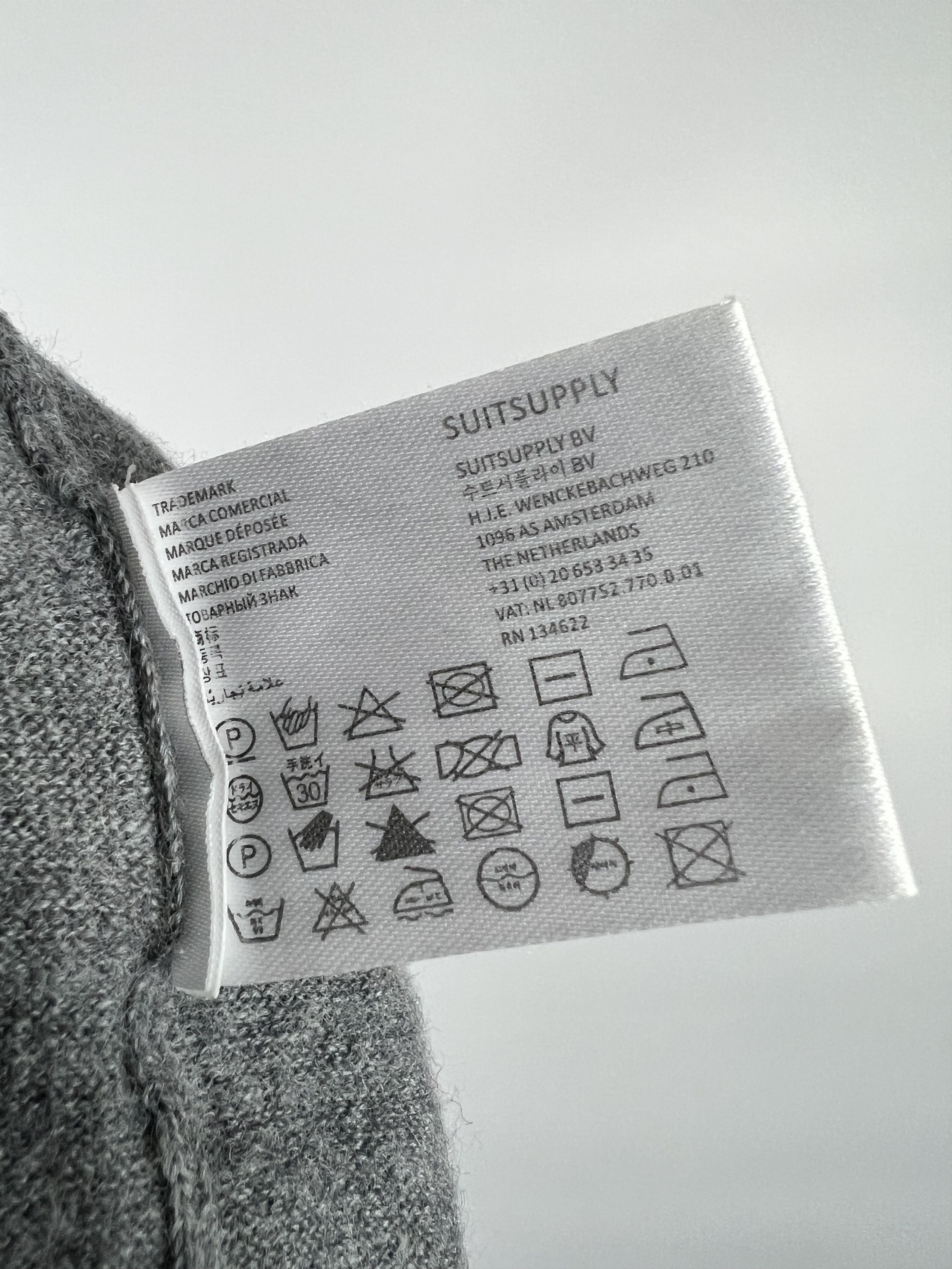 Other Suitsupply Women's Gray Merino Wool V-Neck Sweater Size XS / US 0-2 / IT 36-38 - 10 Thumbnail