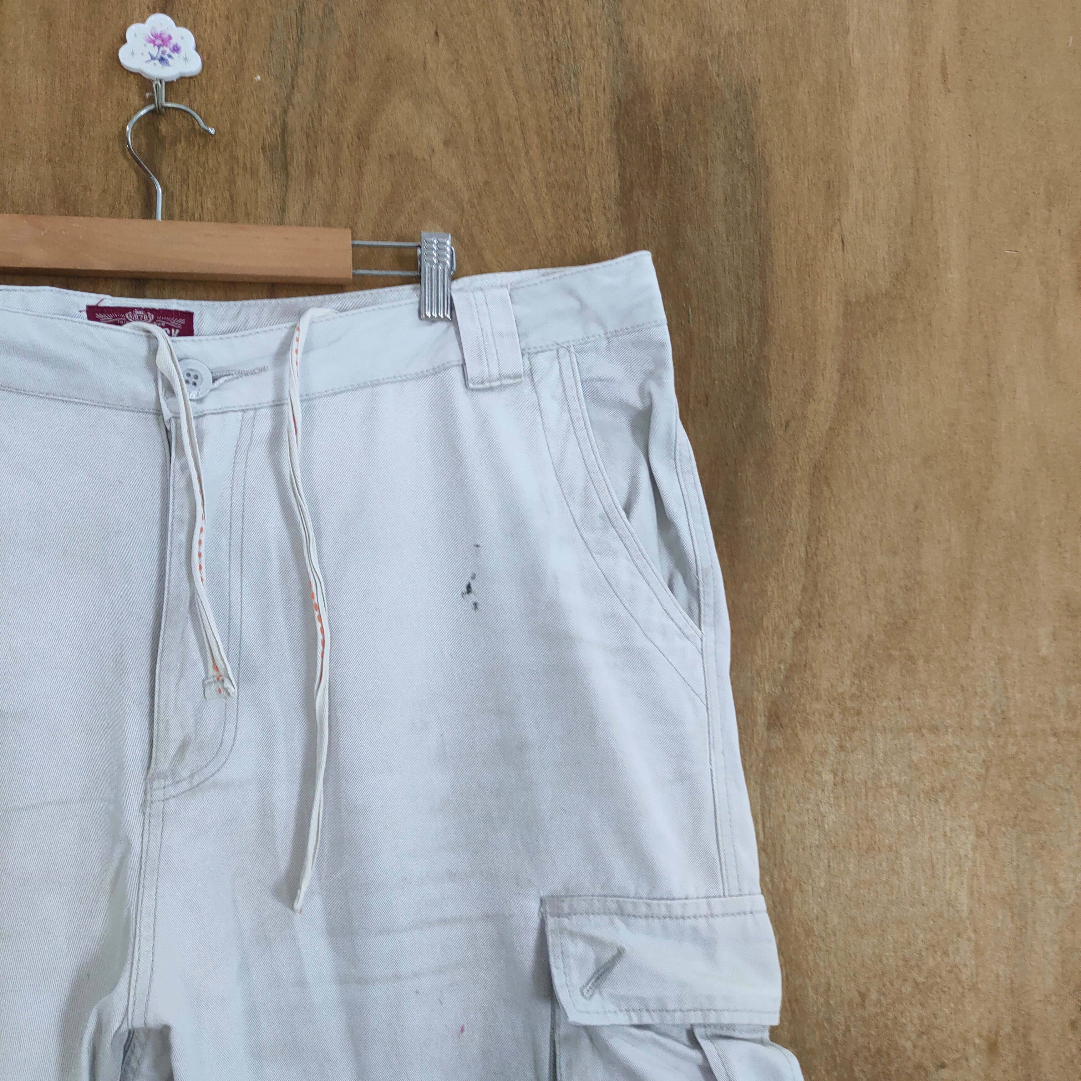 Japanese Brand VINTAGE JAPANESE RUSTY WHITE 9POCKET CARGO PANTS Size US 42 / EU 58 - 7 Thumbnail
