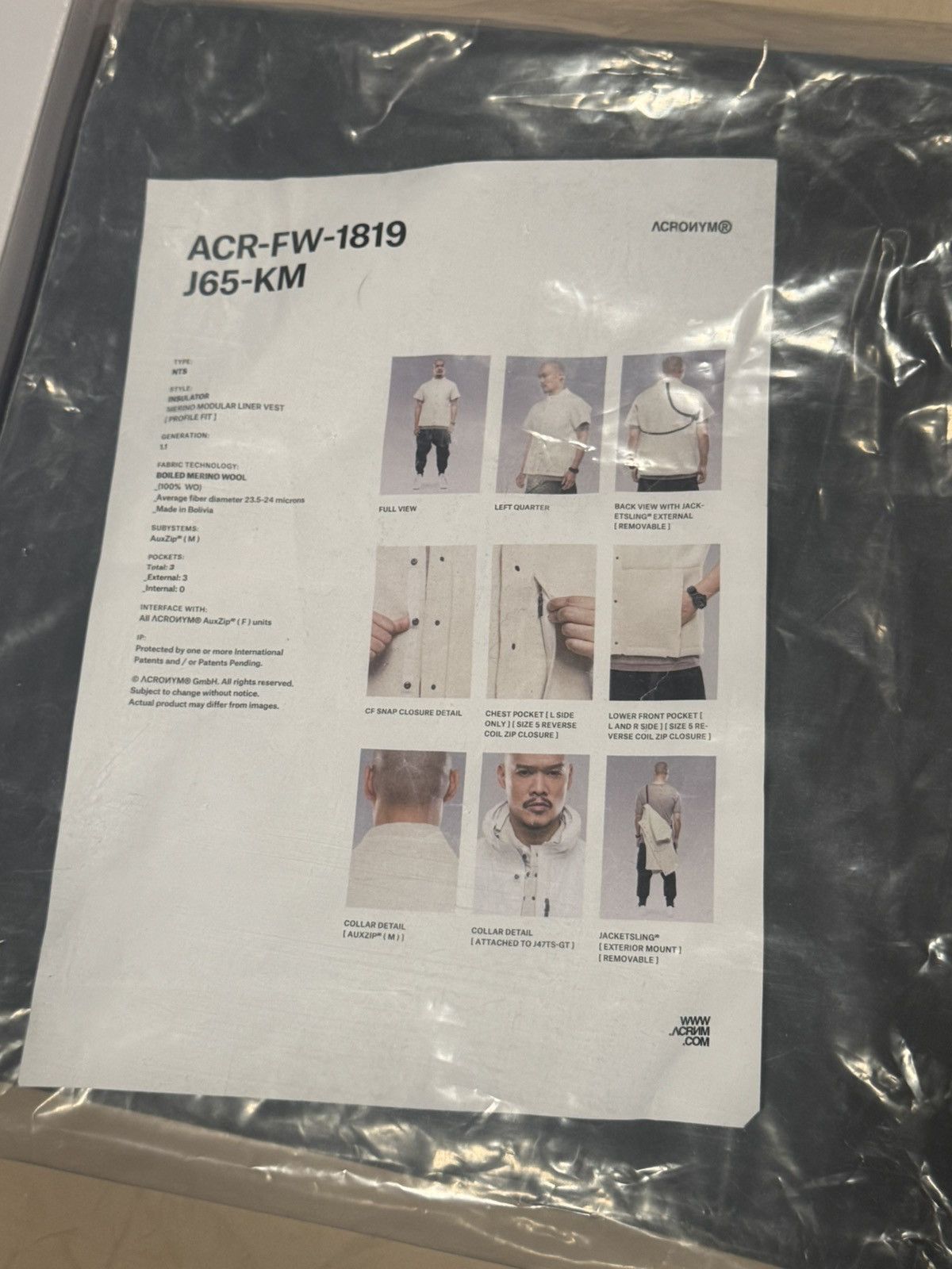 Acronym J65-KM size M Size US M / EU 48-50 / 2 - 6 Thumbnail