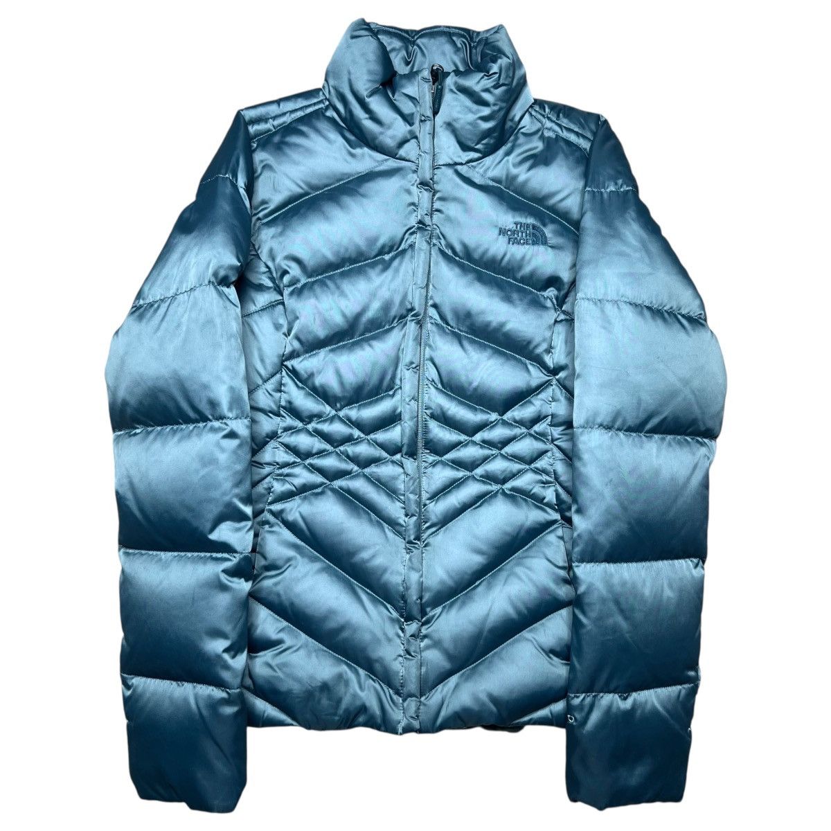 The North Face The North Face 550 Quilted Goose Down Zip Up Puffer Jacket Size S / US 4 / IT 40 - 1 Thumbnail