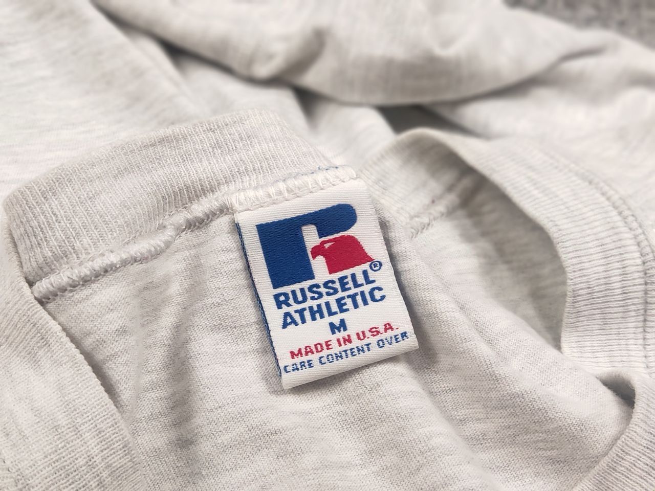 Russell Athletic Vintage 90's Russell Athletic Logo USA Crew chek Sweatshirt Size US M / EU 48-50 / 2 - 13 Thumbnail