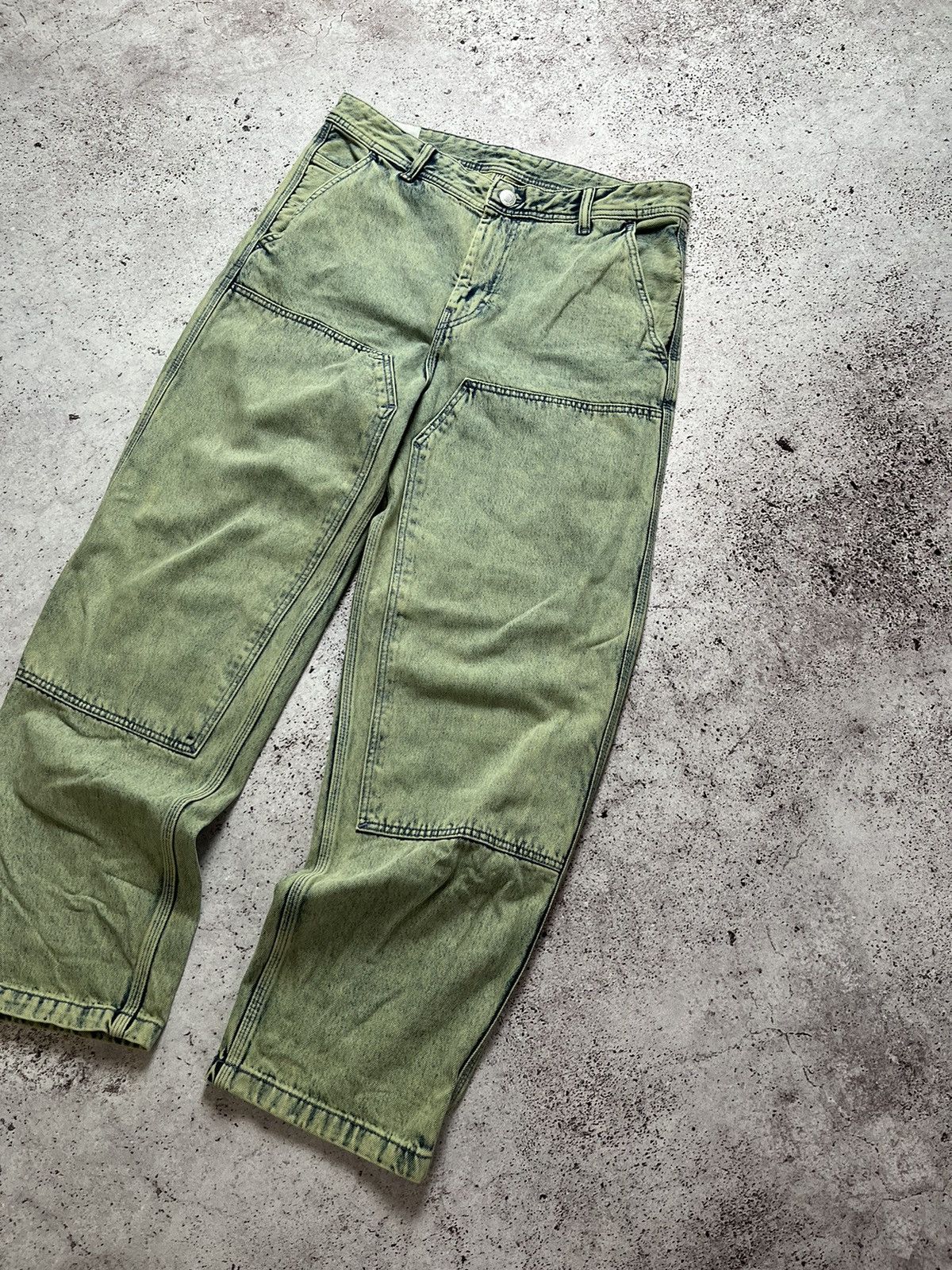 Vintage 👖🐉Vintage Double Knee Jeans Distressed Jeans Size US 32 / EU 48 - 2 Thumbnail