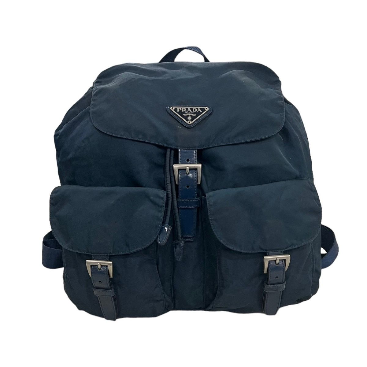 image of Prada Tessuto Nylon Backpack in Blue, Men's