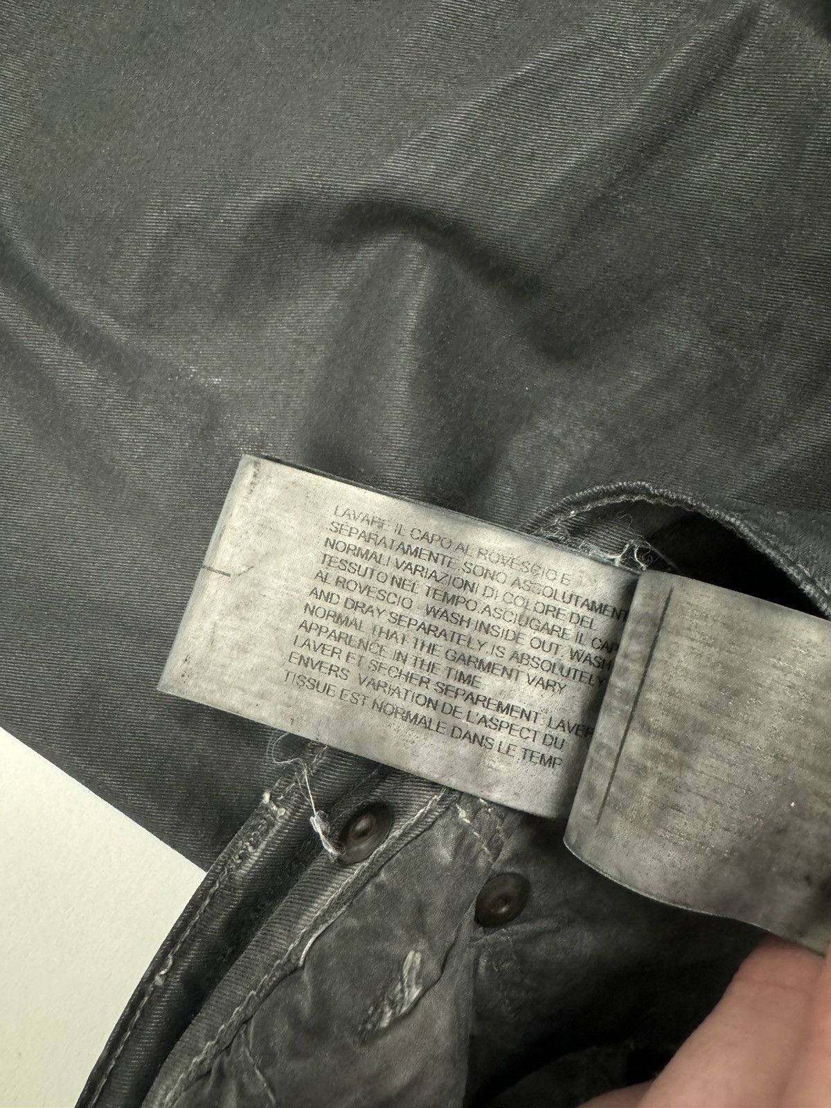 Rick Owens × Rick Owens Drkshdw Rick Owens Torrence Cut Waxed Denim Size US 28 / EU 44 - 15 Thumbnail