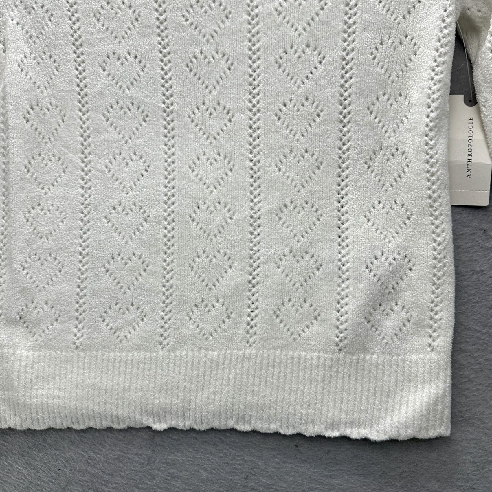 Vintage Maeve Sweater Womens XXS White Turtleneck Knit Pullover Heart Pattern Luxury Knitwear Size XXS / US 00 / IT 34 - 6 Thumbnail