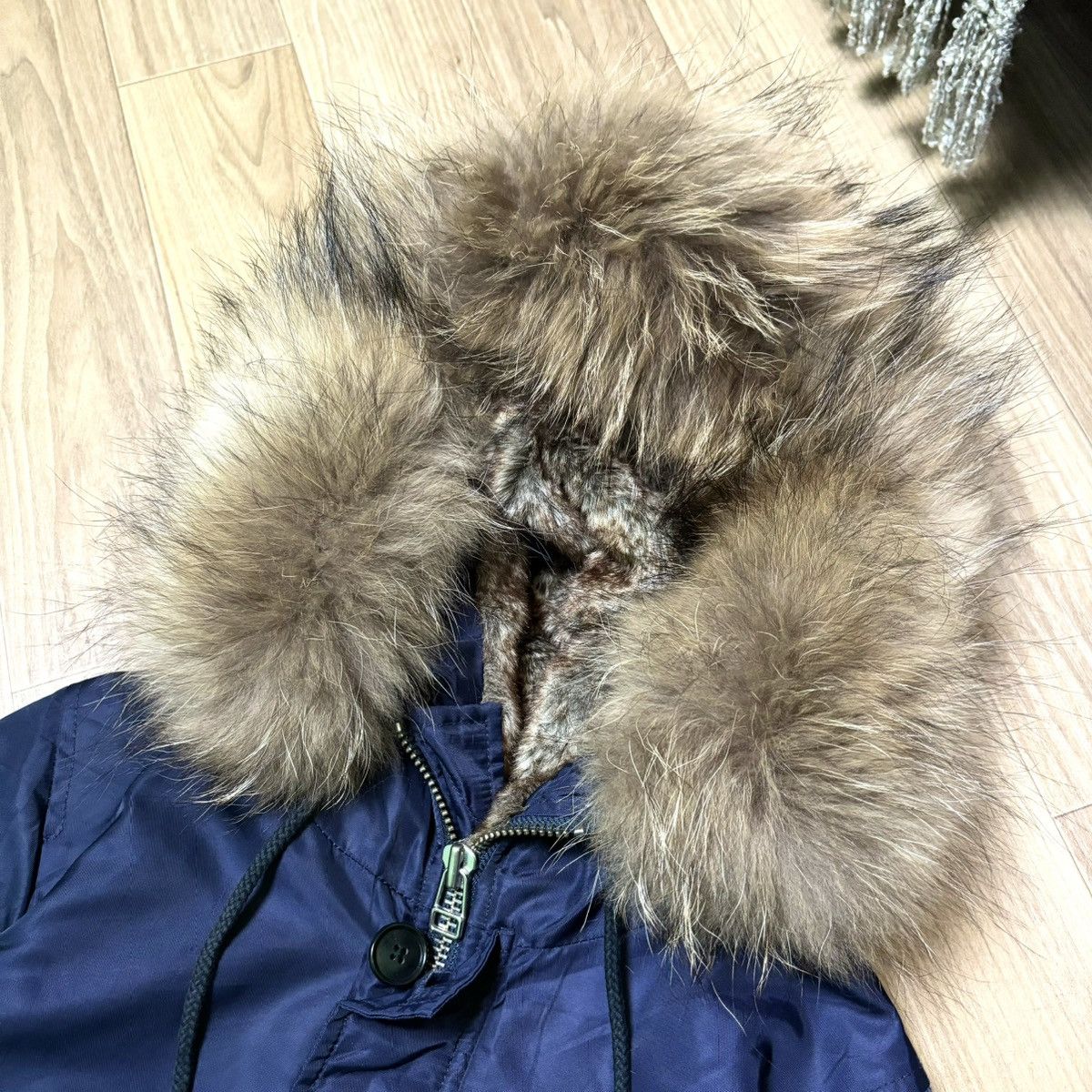 14th Addiction × If Six Was Nine × Le Grande Bleu (L.G.B.) G.O.A Kiffe bomber fur jacket ifsixwasnine lgb style Size US S / EU 44-46 / 1 - 6 Thumbnail