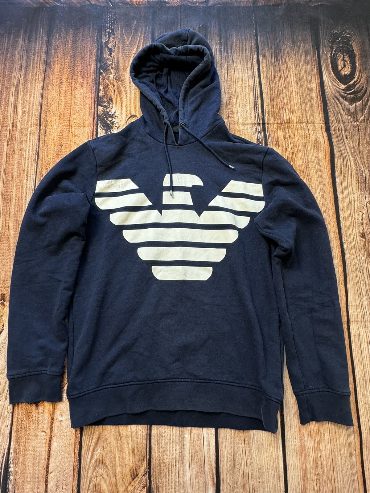 Hoodie Armani big logo front