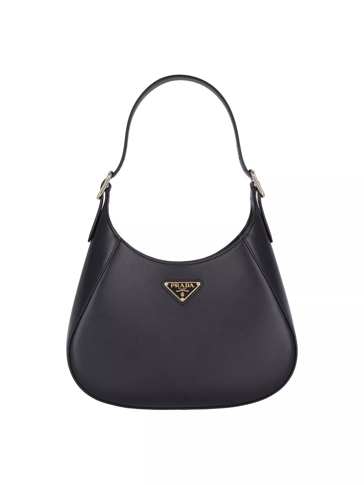 Prada PRADA Cleo Black Leather Shoulder Bag New And Authentic Size ONE SIZE - 1 Thumbnail