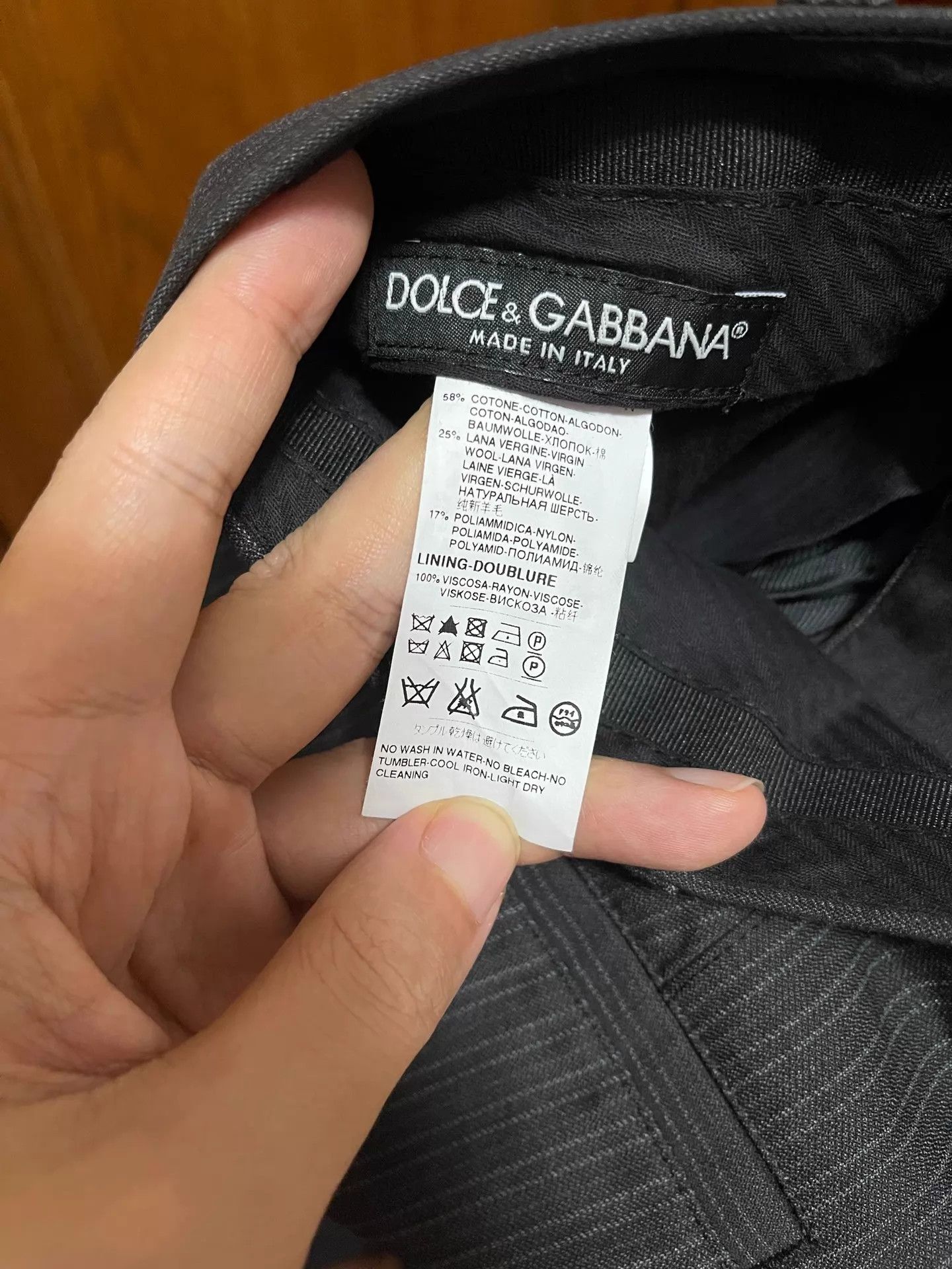 Dolce & Gabbana Dolce&Gabbana Slim Fit Wool Blend Trousers 44 Size US 44 / EU 60 - 6 Thumbnail