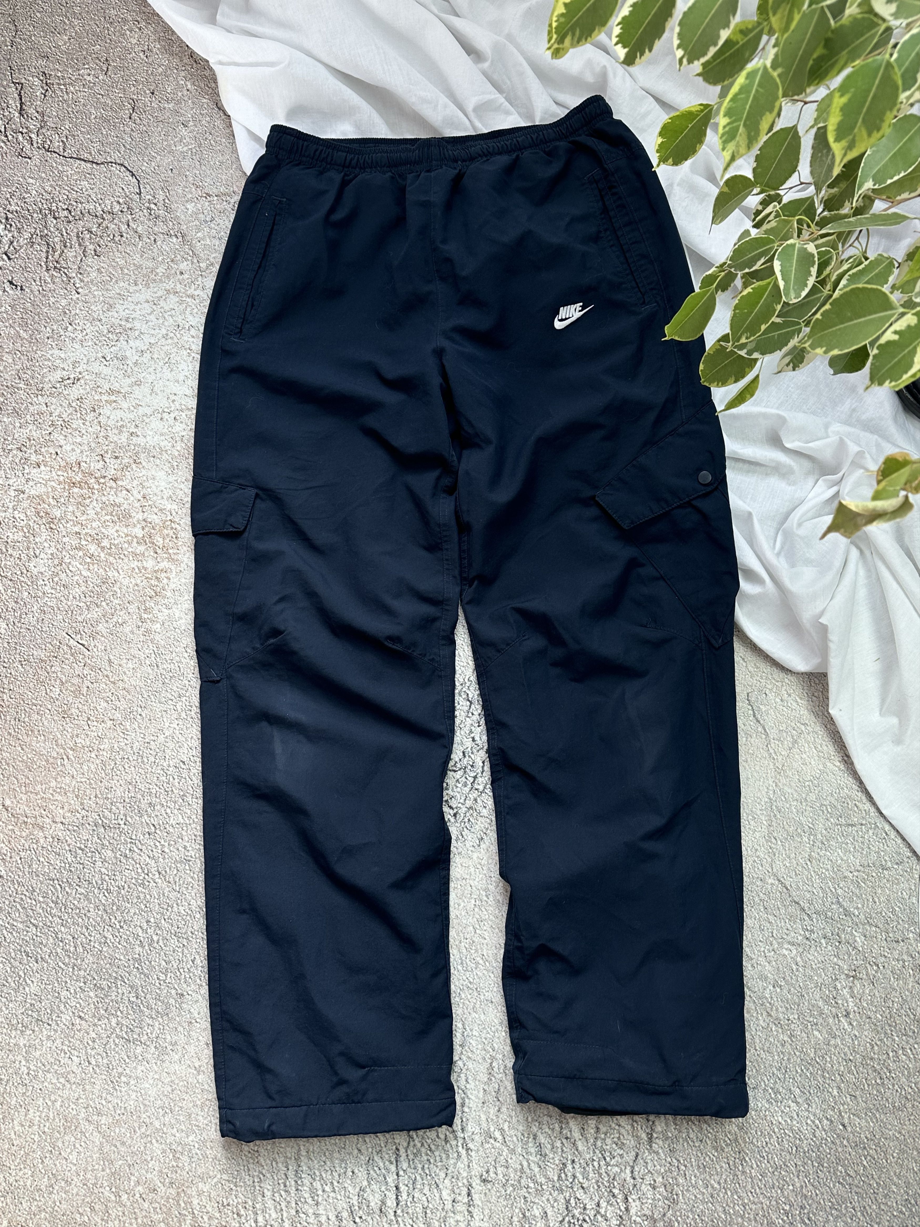 Nike × Vintage Vintage 00s RARE Nike Track Pants Baggy Nylon m Size US 34 / EU 50 - 3 Thumbnail