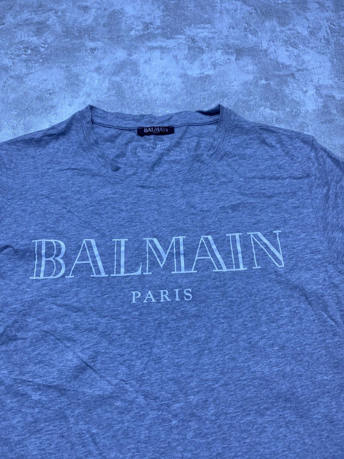 Balmain OG Balmain Paris Classic Logo Grey T-Shirt Size US S / EU 44-46 / 1 - 2 Thumbnail
