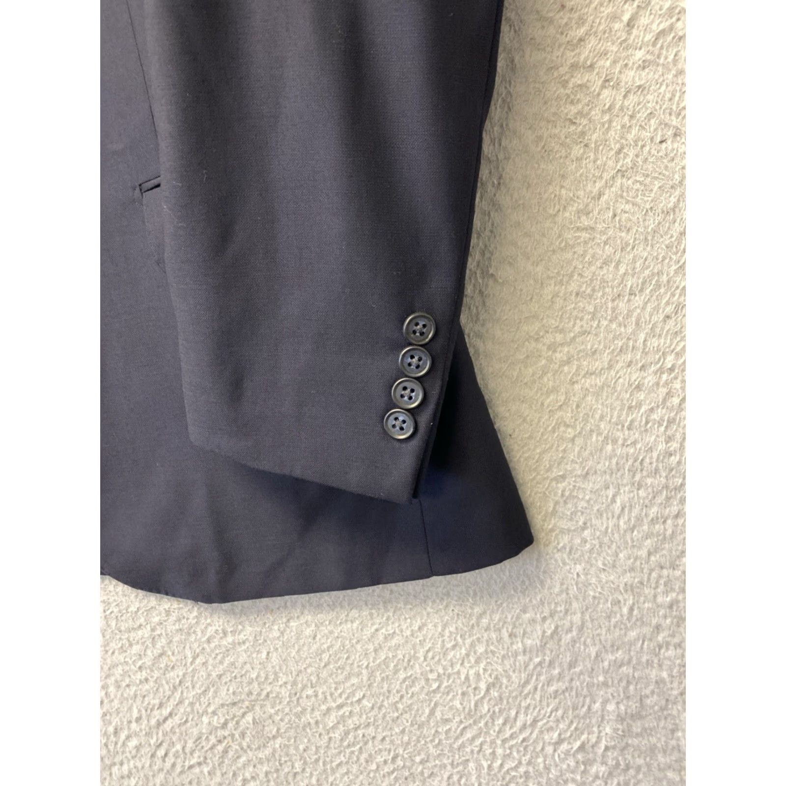 Vintage VINTAGE Zanetti Navy Blue Wool 2-Button Single-Breasted Blazer Men 38R Sports Size 38R - 3 Thumbnail