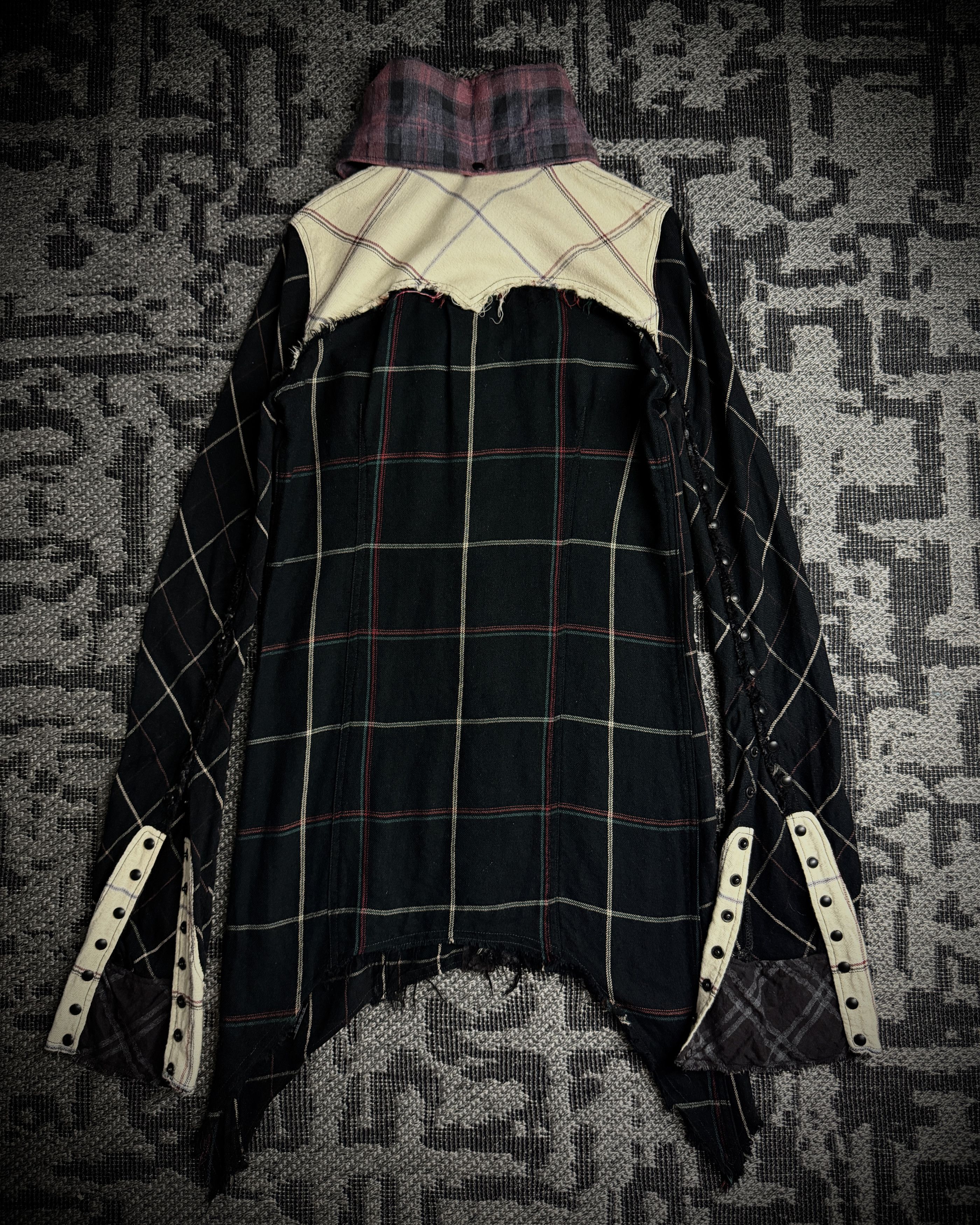 Le Grande Bleu (L.G.B.) LGB Patchwork Asymmetric Flare Shirt Size US S / EU 44-46 / 1 - 2 Thumbnail