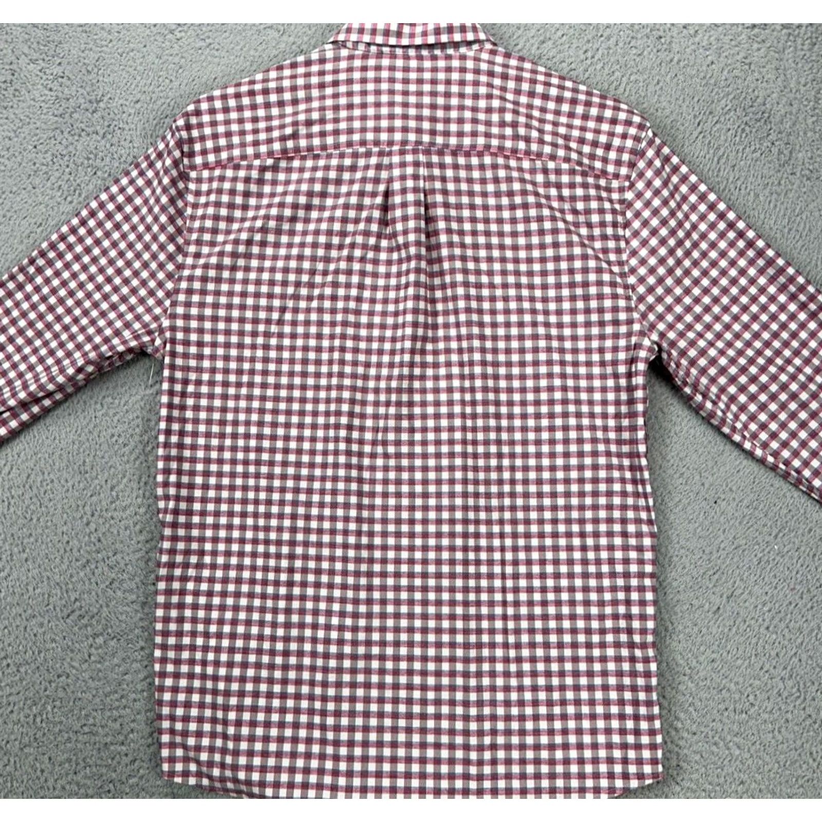 johnnie-O Johnnie-O Mead Performance Shirt Mens Small Red Plaid Nylon Blend Button-Up Size US S / EU 44-46 / 1 - 4 Thumbnail