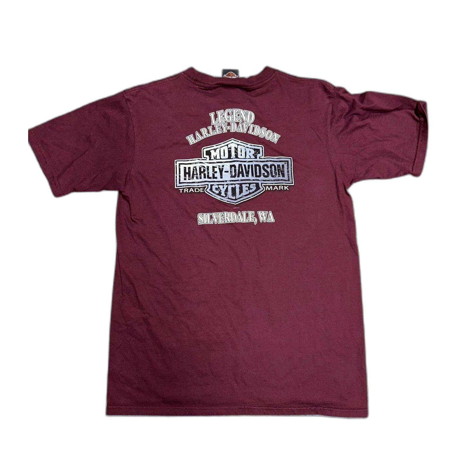 Vintage Harley Davidson Burgundy Shirt XL Size US XL / EU 56 / 4 - 1 Thumbnail