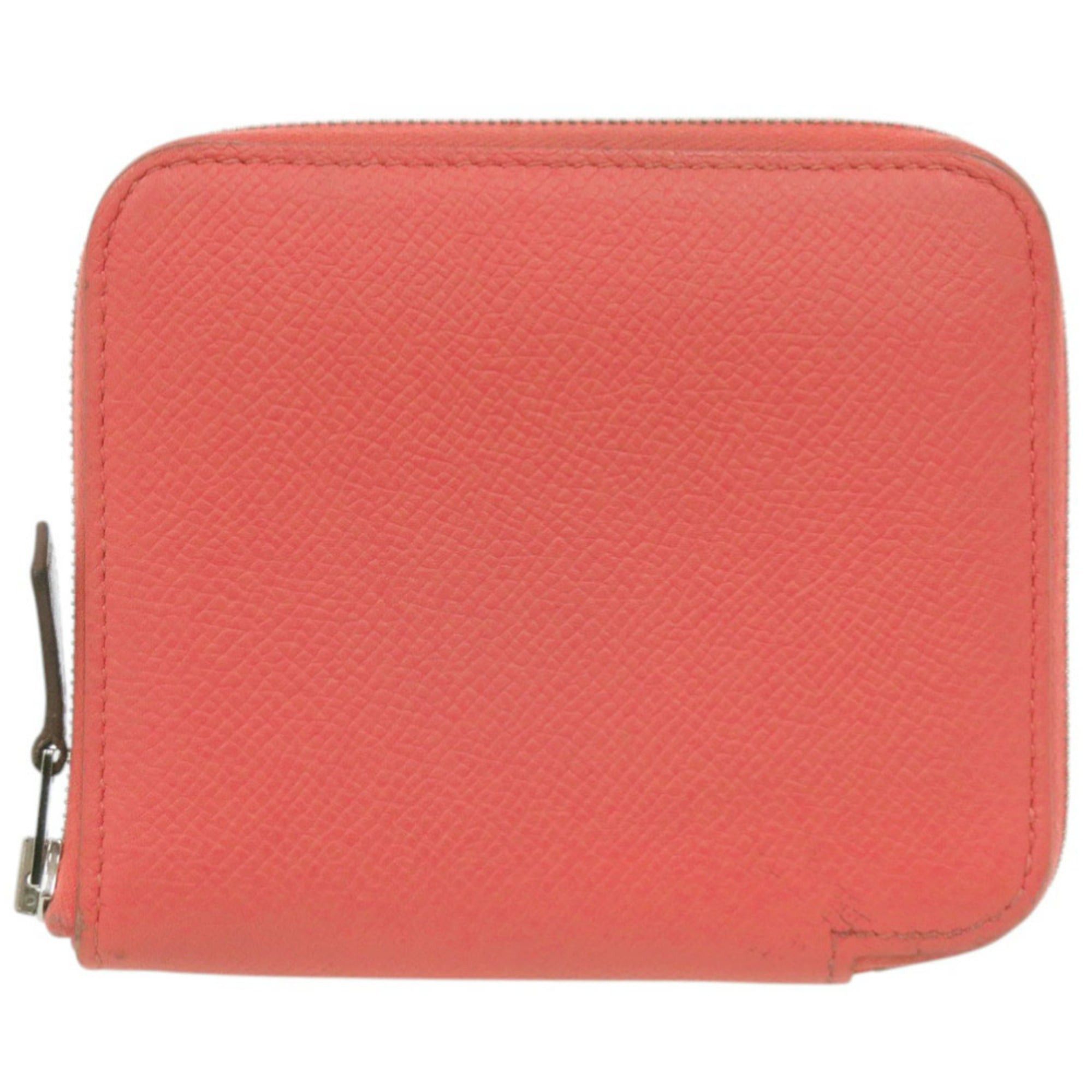 Hermes Hermes Azap Silk In Compact Veau Epsom Rose Jaipur Y Stamp (2020) Wallet/Coin Case 1077HERMES Size ONE SIZE - 1 Thumbnail