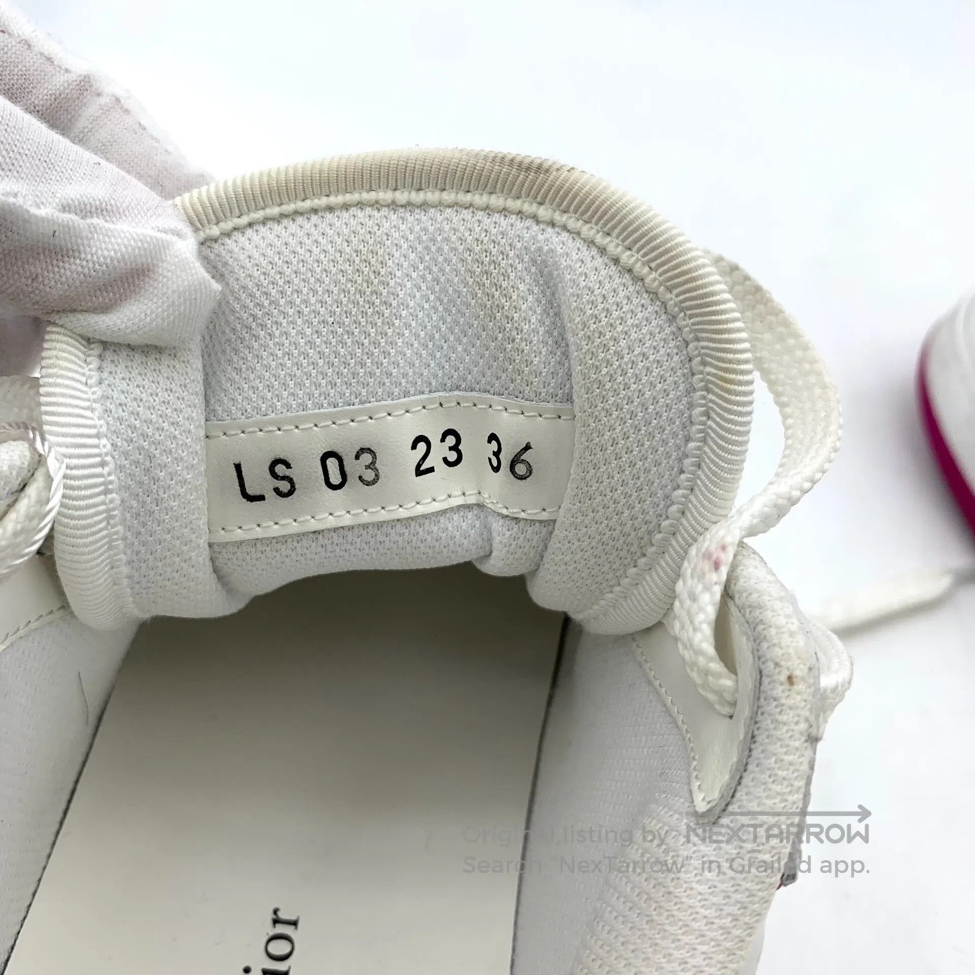 Dior Dior White logo embossed leather lace-up casual flat shoes Size US 5.5 / IT 35.5 - 9 Thumbnail