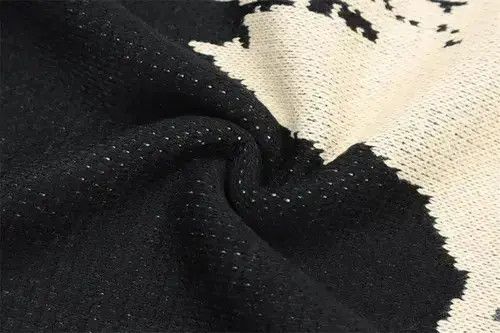 Japanese Brand × Vintage Black grey acid wash distressed knit sweater Size US L / EU 52-54 / 3 - 2 Thumbnail
