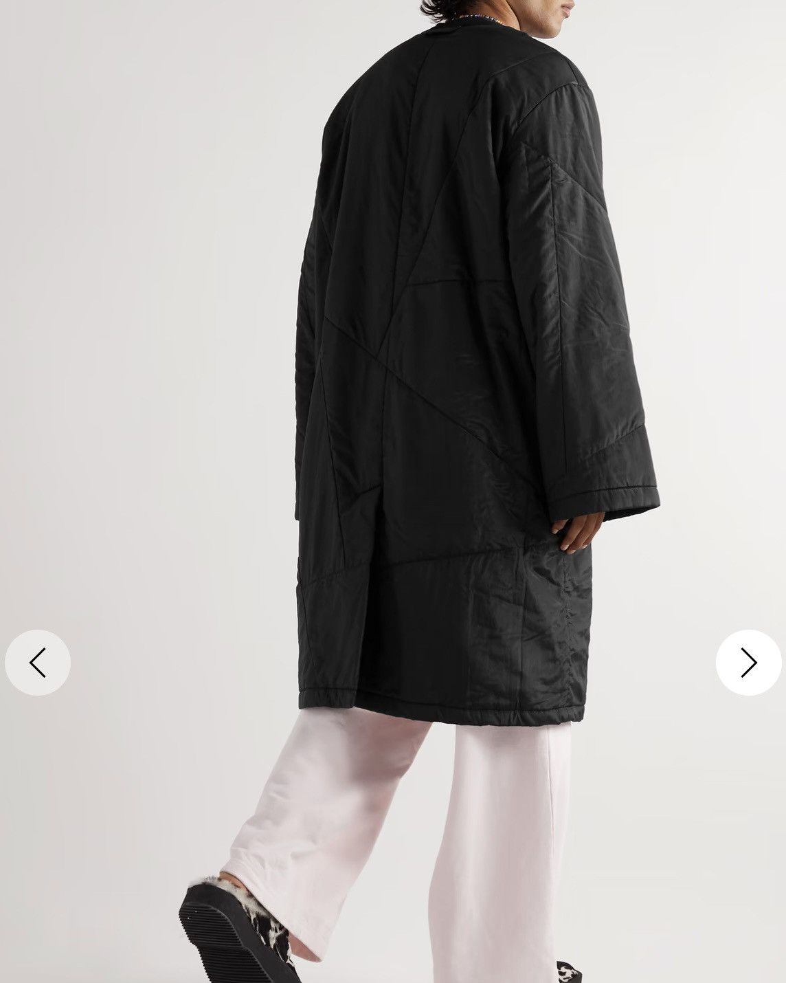 Acne Studios Acne Studios Oliber Quilted Long Coat Black Heart Buttons Size US L / EU 52-54 / 3 - 8 Thumbnail