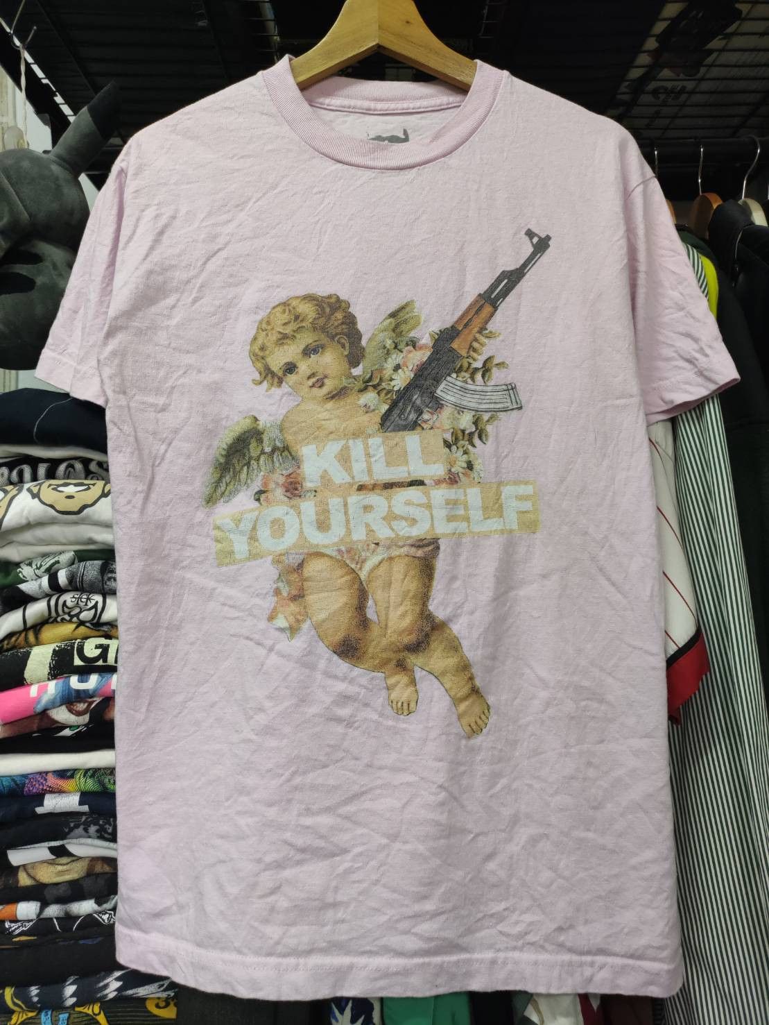 Fuck The Population × G59 Records G59 SuicideBoys " Kill Yourself " Cherub T-Shirt Size US M / EU 48-50 / 2 - 2 Thumbnail