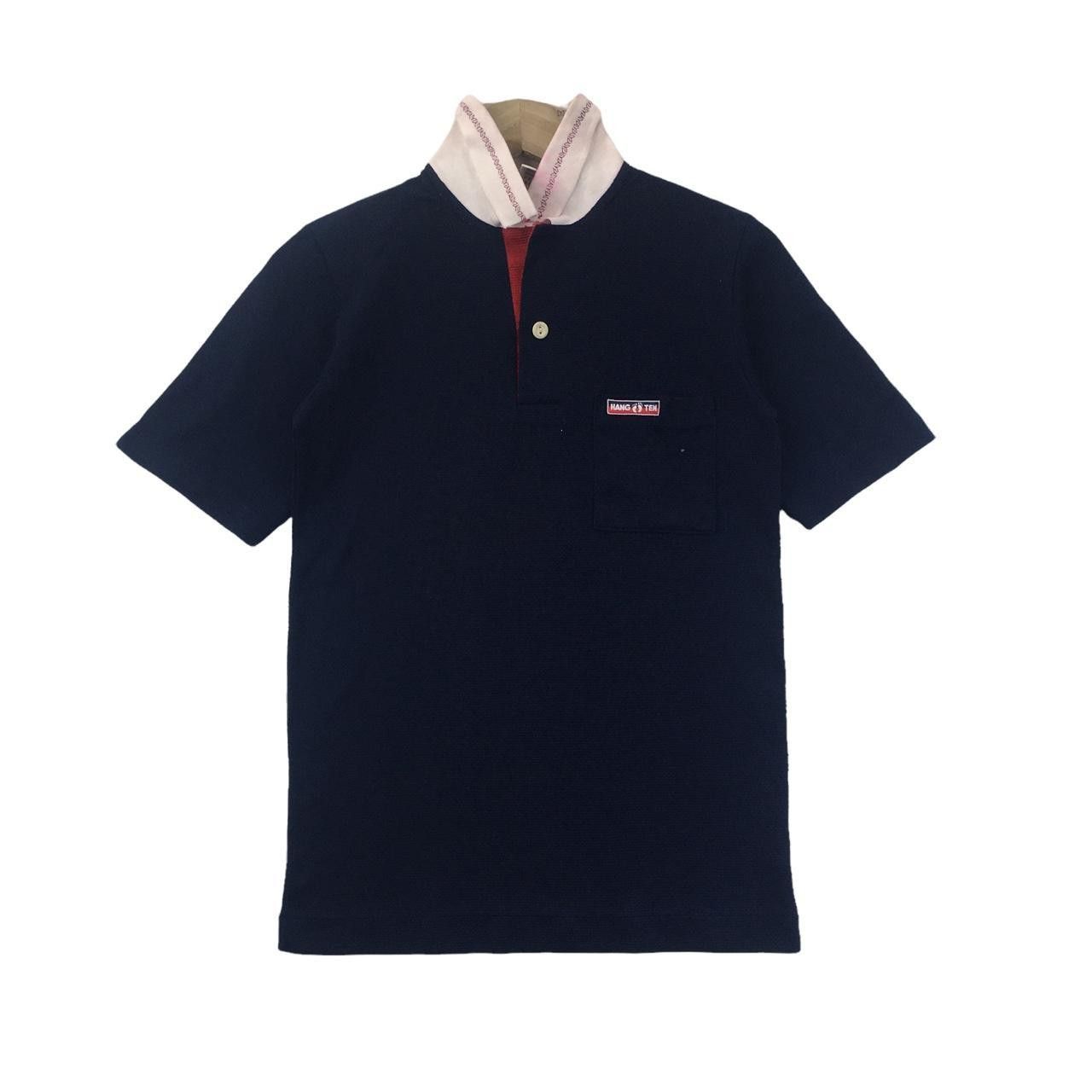 Hang Ten Vtg 80’ HANG TEN SURFING Hawaii Minimalist Polo Tee Shirt Size US S / EU 44-46 / 1 - 1 Thumbnail