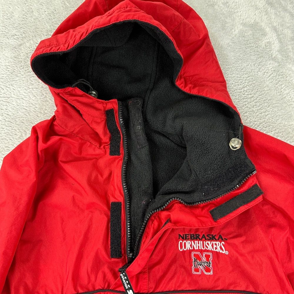 Starter Starter Vintage Fleece Lined Red Jacket Nebraska Cornhusker Size US S / EU 44-46 / 1 - 6 Thumbnail