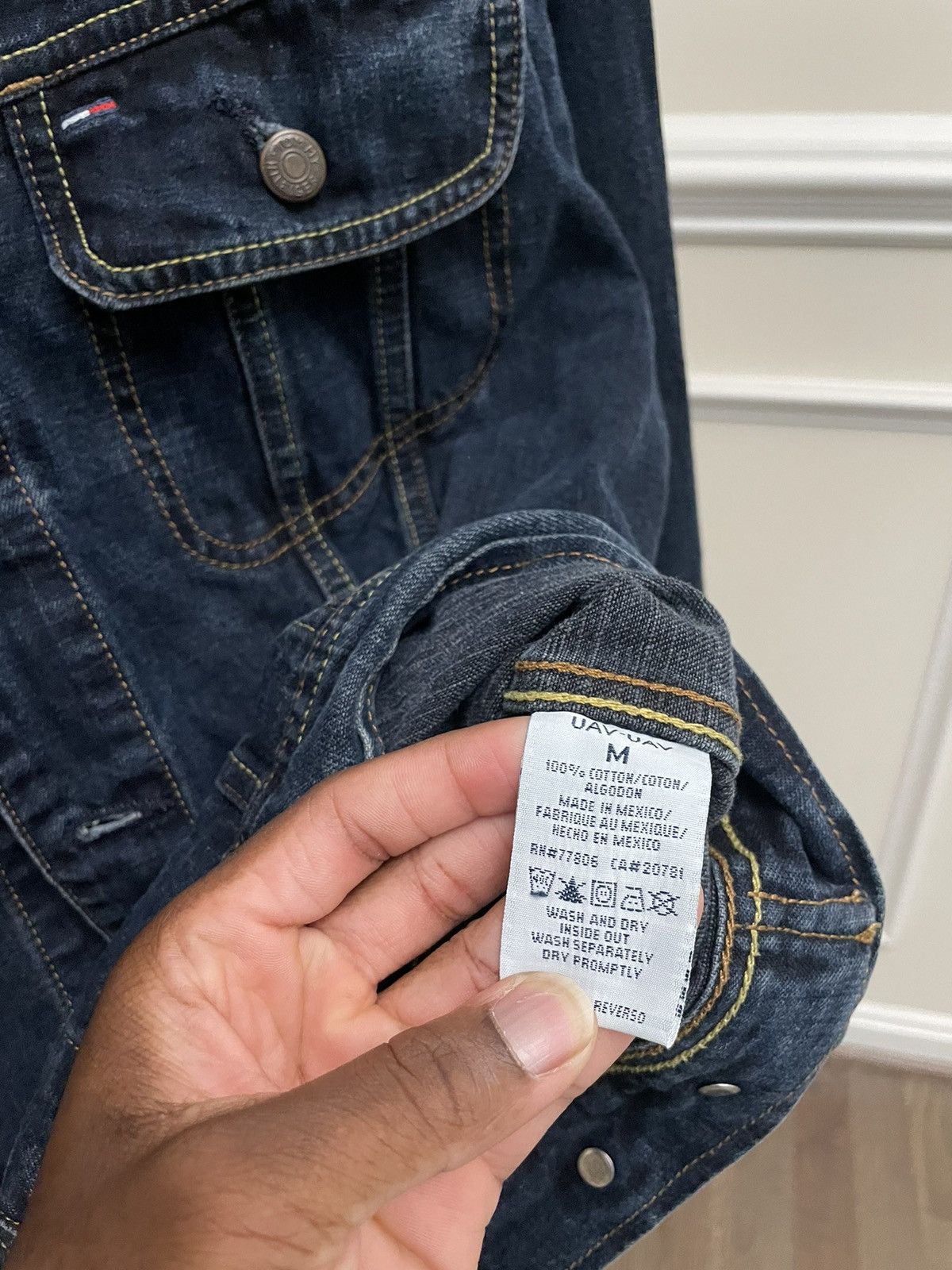 Wrangler Vintage Blue Denim Tommy Hilfiger Trucker Jacket Y2K Levis Size US M / EU 48-50 / 2 - 5 Thumbnail