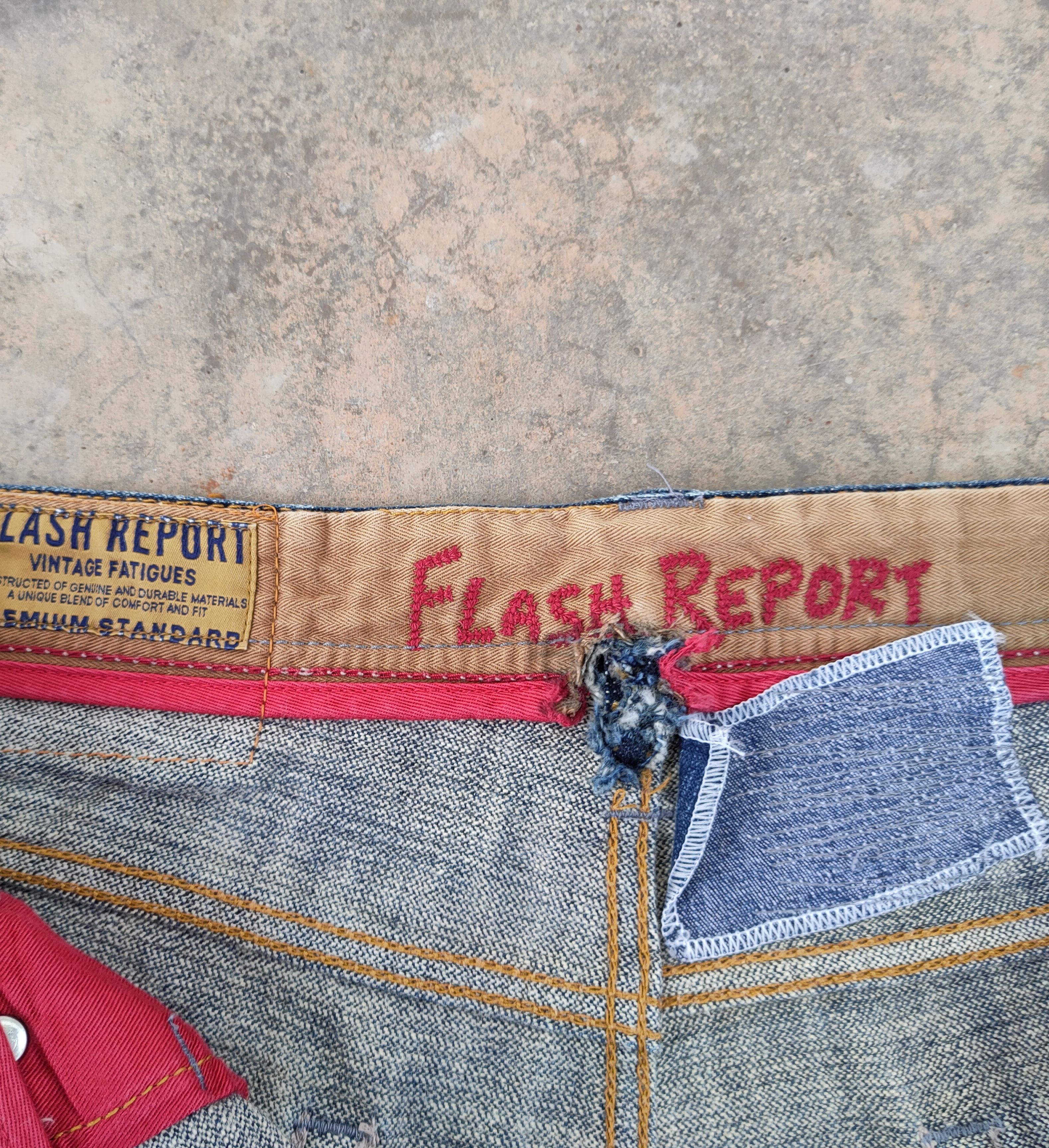 Japanese Brand VINTAGE FLASH REPORT BOOTCUT FLARE JEANS DENIM PANTS Size US 33 - 14 Thumbnail