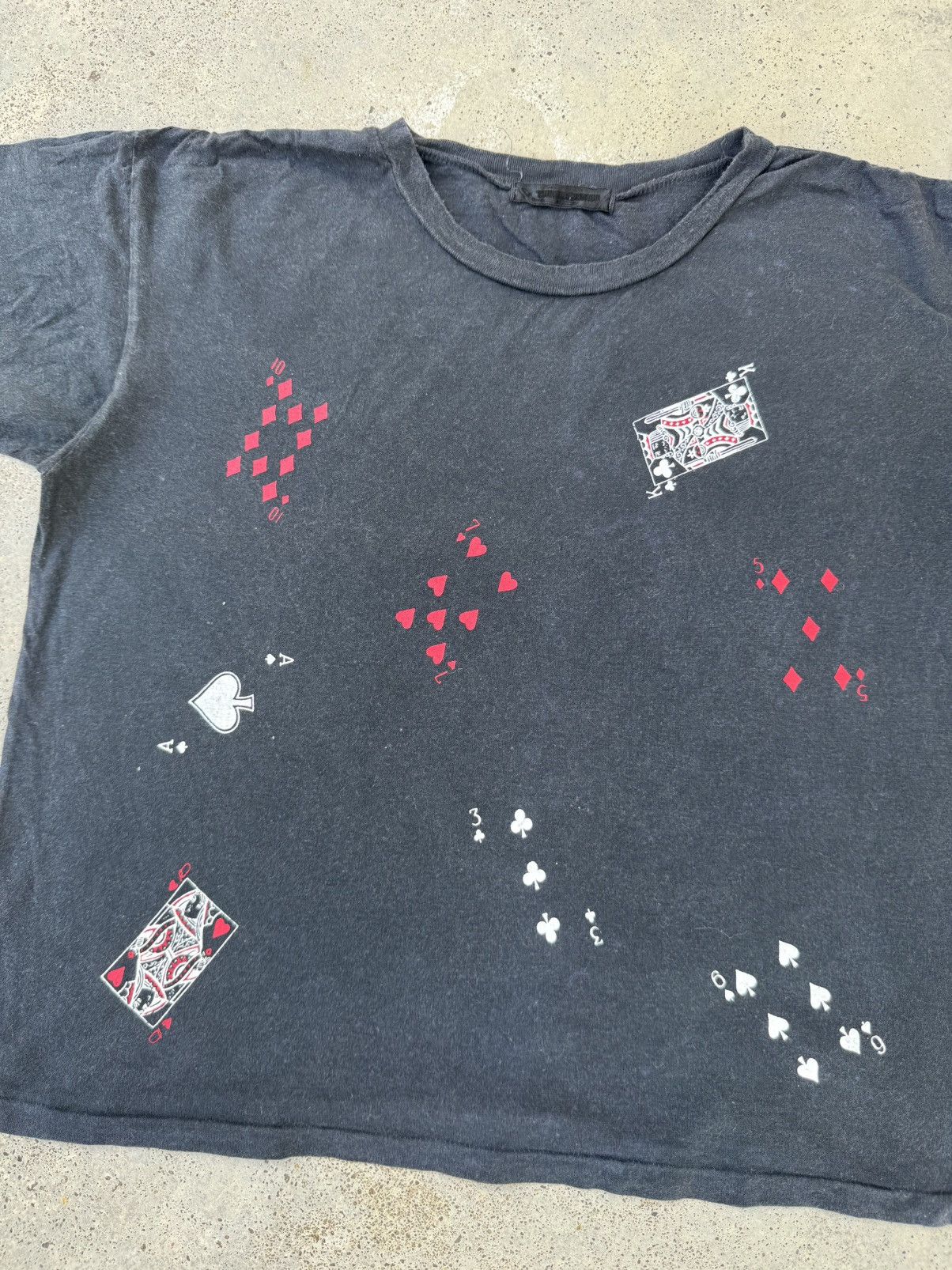 Vintage Vintage Poker House of Cards Gothic Boxy Cut Art Tees Size US XS / EU 42 / 0 - 2 Thumbnail