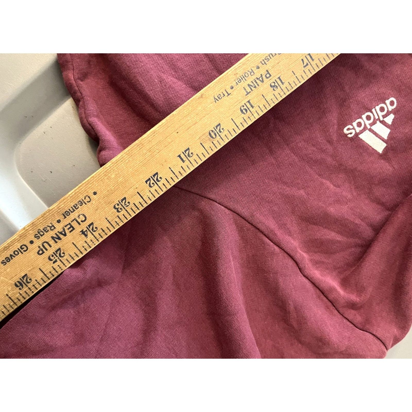 Adidas Adidas Hoodie Mens L Red White Hooded Sweatshirt Casual Outdoor Distresed Pullover Sports Logo Size US L / EU 52-54 / 3 - 5 Thumbnail