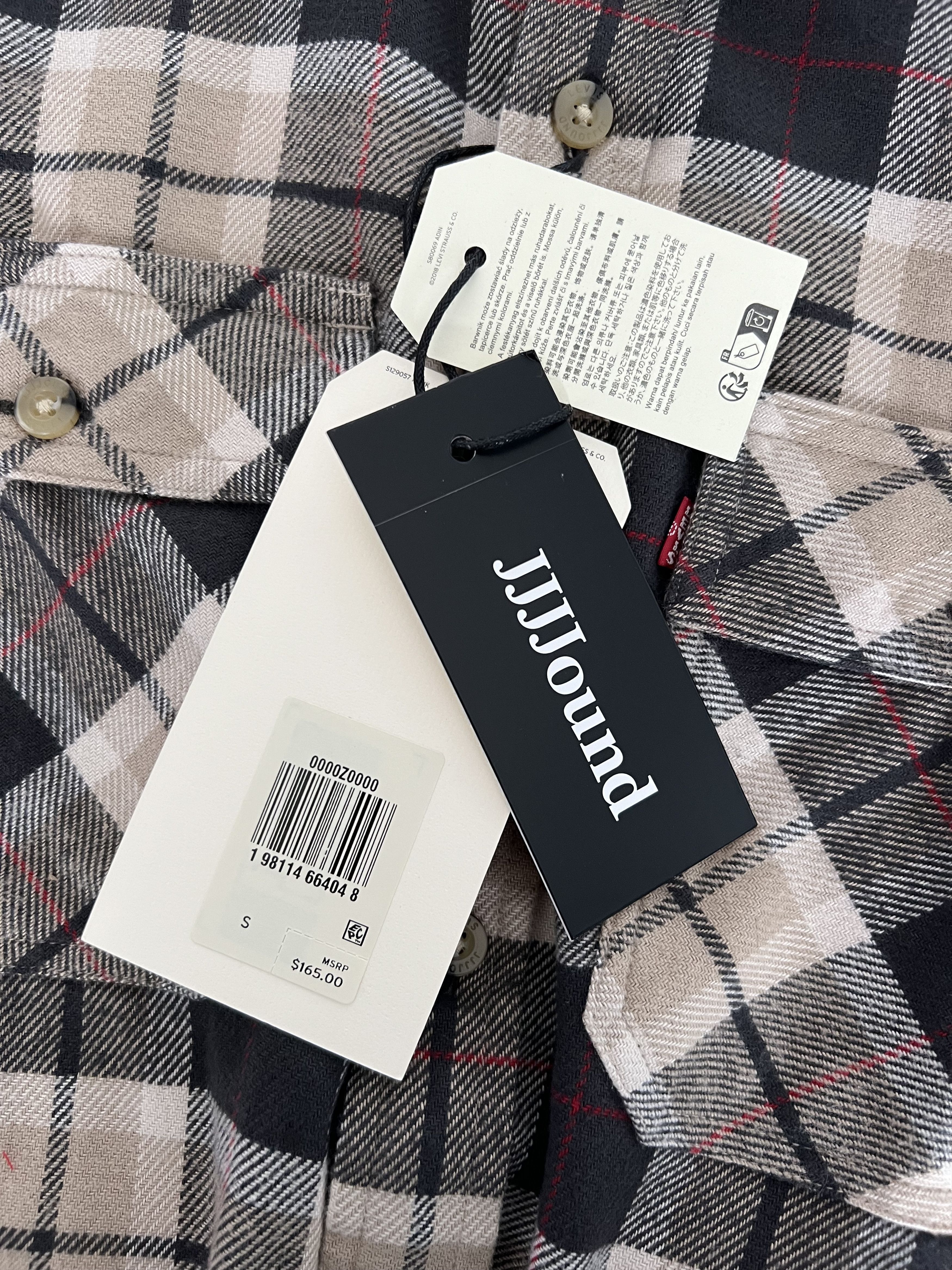 JJJJound × Levi's JJJJound Levi's Plaid Shirt in Beige Size US S / EU 44-46 / 1 - 7 Thumbnail