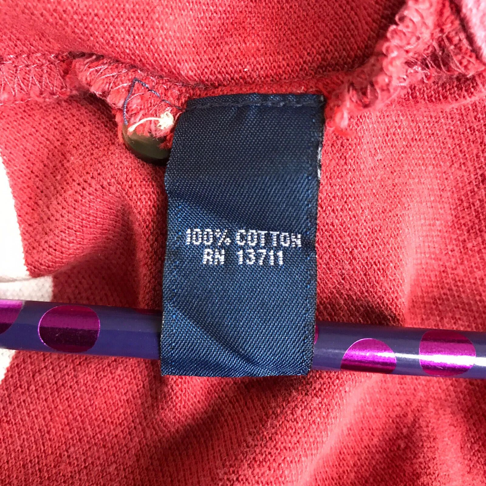 John Ashford John Ashford Polo Shirt Men's Size XL Red Striped Tagless Size US XL / EU 56 / 4 - 6 Thumbnail