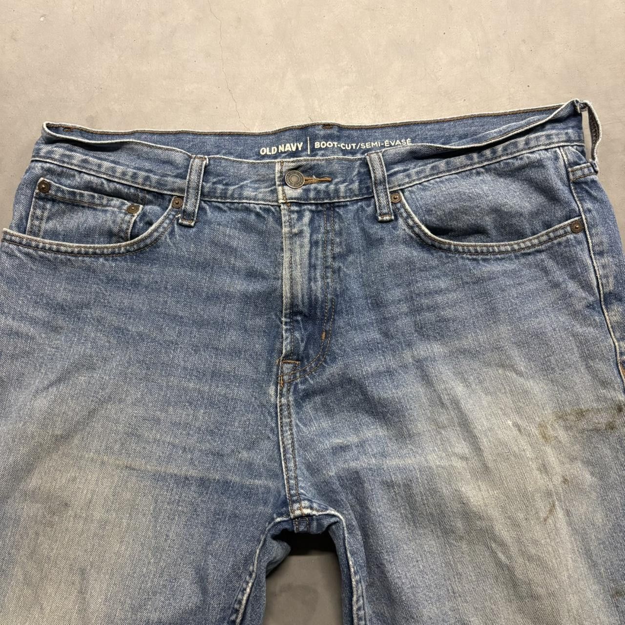 Old Navy Crazy Vintage Y2K/2000s Baggy Old Navy Skater Streetwear Medium Wash Denim Jeans! Size US 34 / EU 50 - 4 Thumbnail