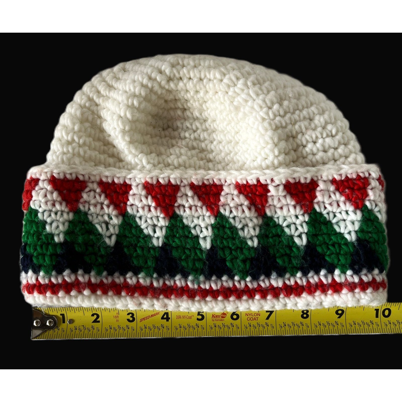 Other Hand Crocheted High Quality Dense Ski Hat Toboggan Beanie Size ONE SIZE - 3 Thumbnail