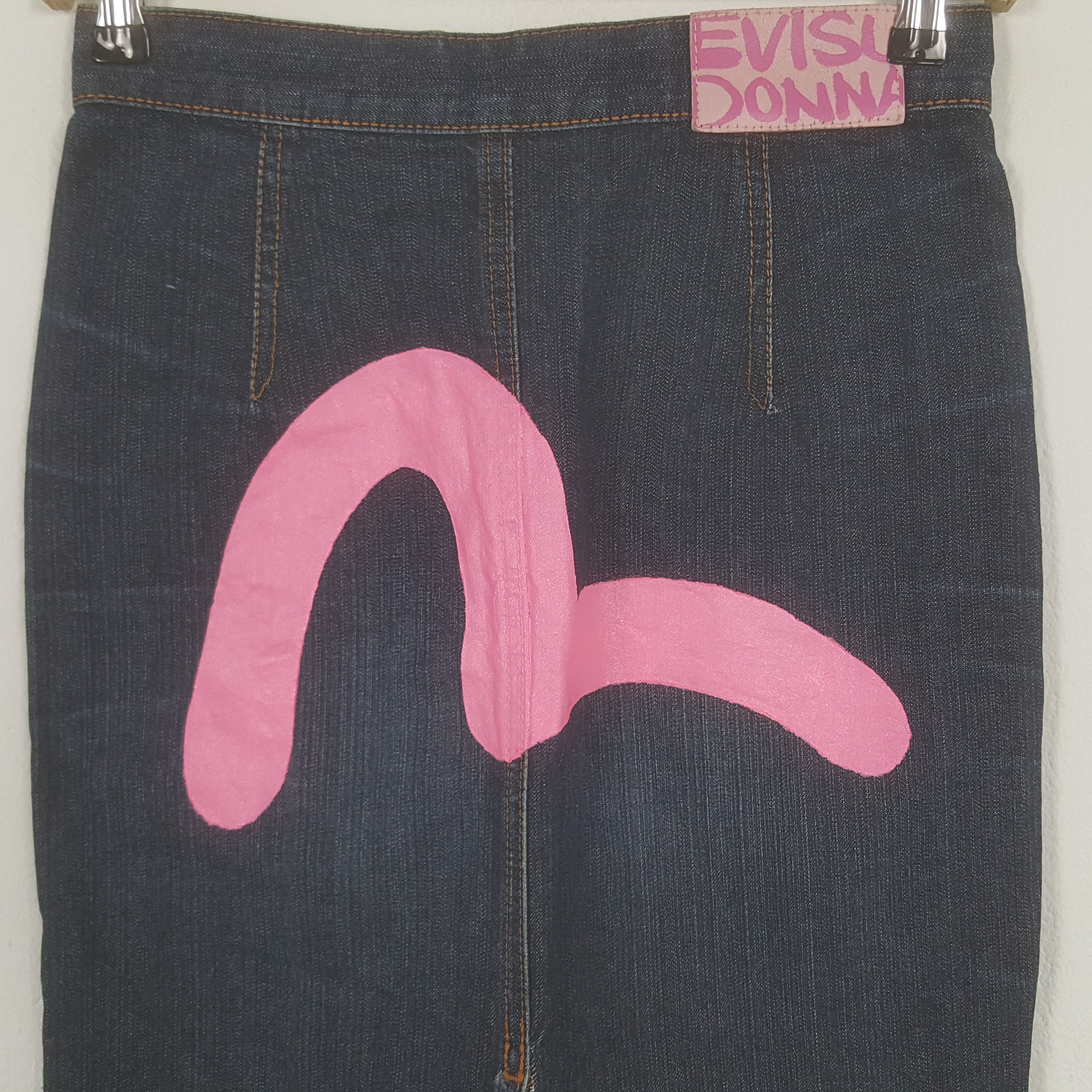 Evisu Vintage Evisu Japanese Brand Daicock Art Denim Skirts Size 25" / US 0 / IT 36 - 2 Thumbnail