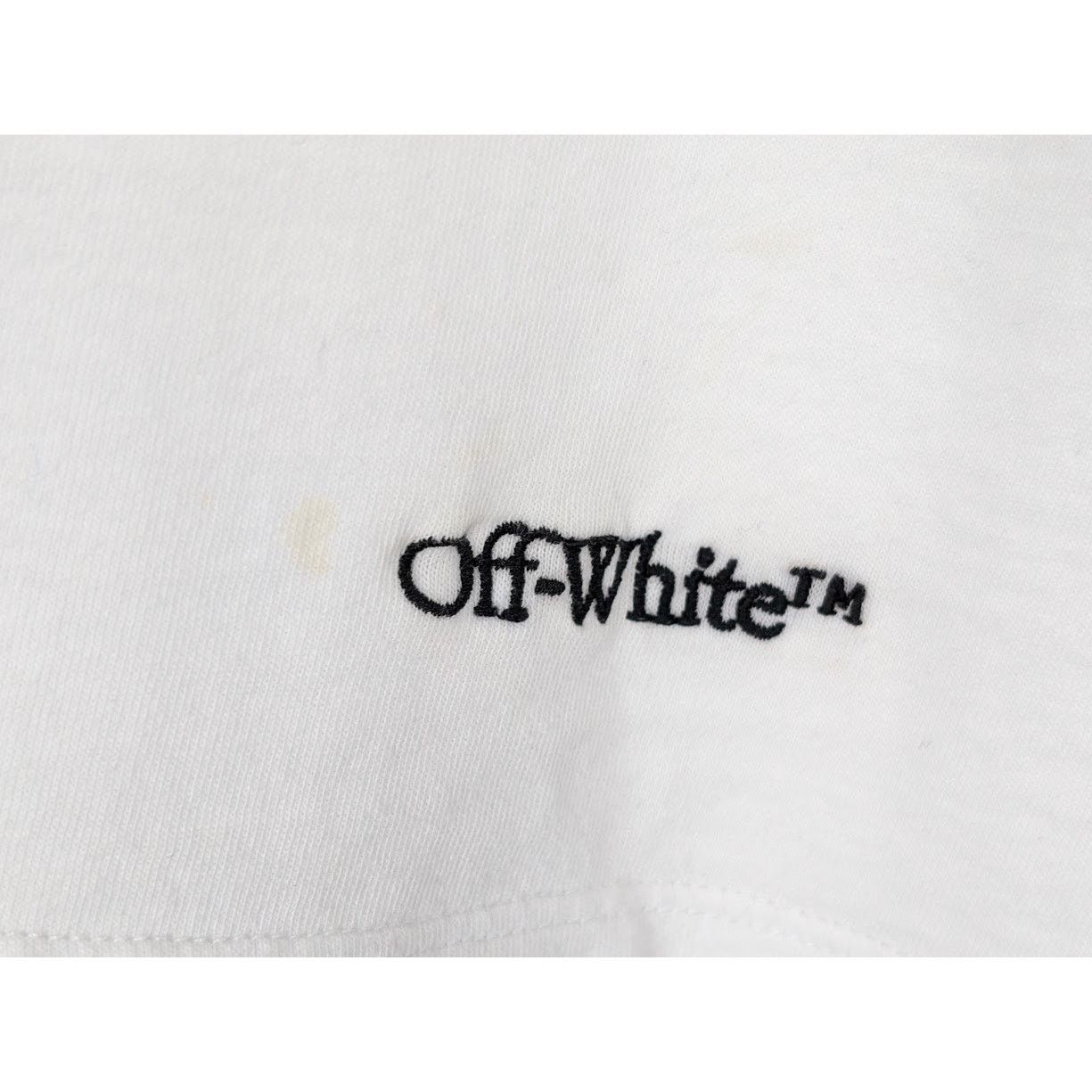 Off-White o1rshd1 Scribble Diag Over S/S Tee in White/Black Size US M / EU 48-50 / 2 - 6 Thumbnail