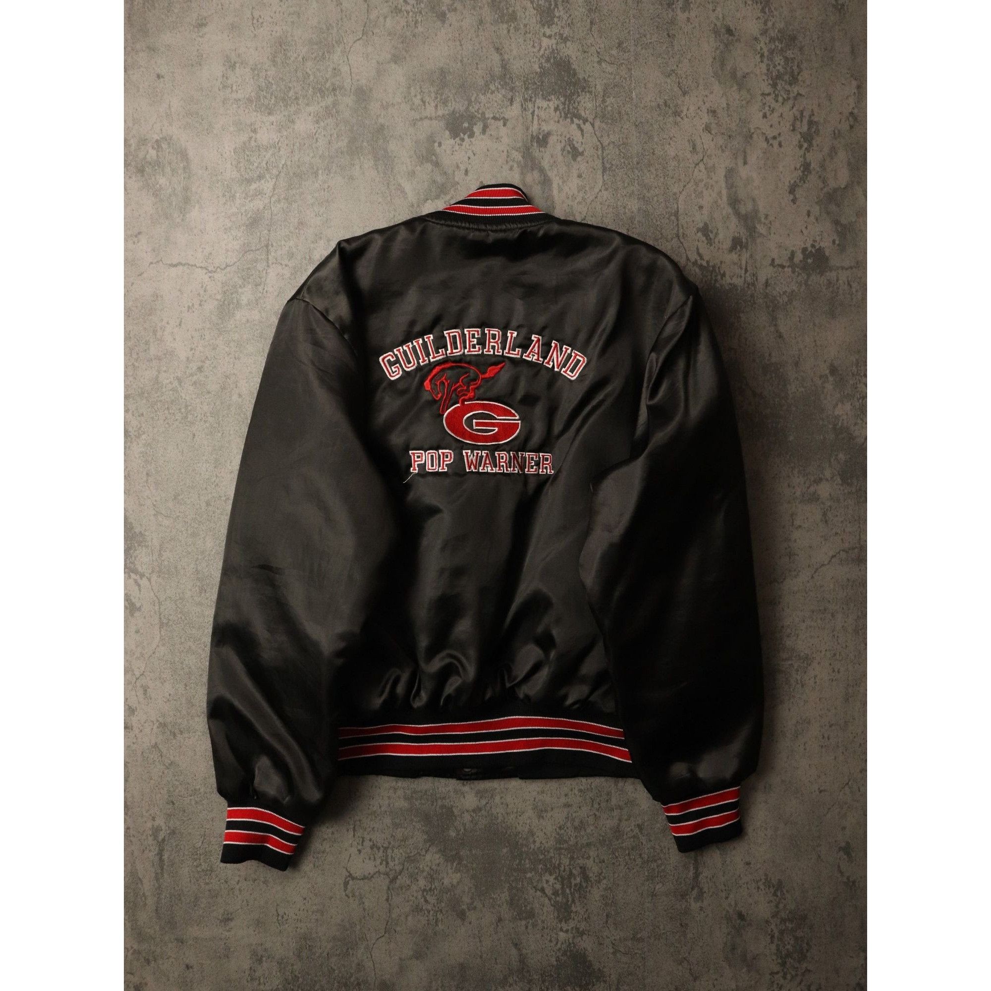 Vintage Vintage Guilderland Pop Warner Jacket Satin Snap On Size US L / EU 52-54 / 3 - 2 Thumbnail