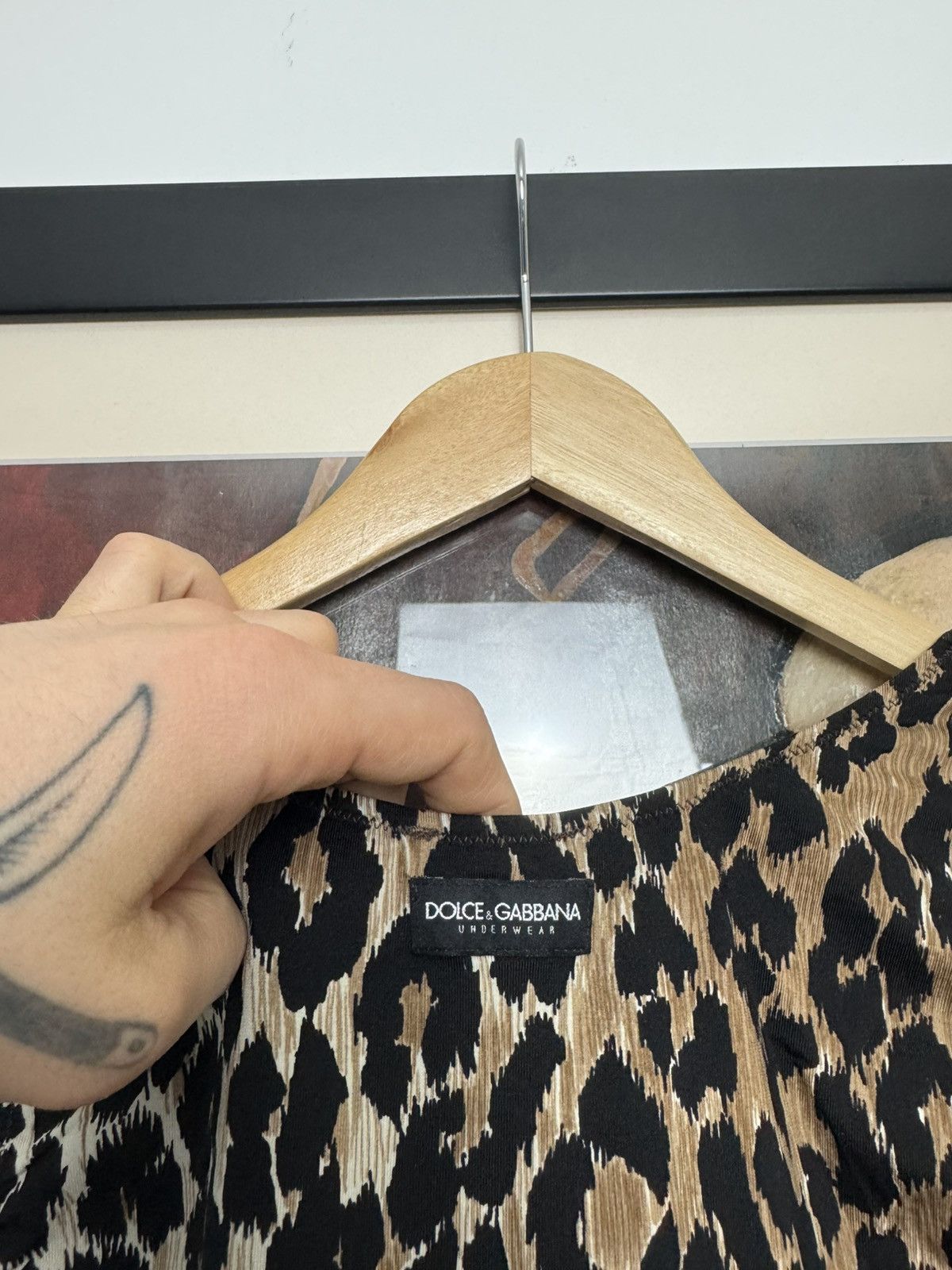Dolce & Gabbana Vintage Y2k Rare DOLCE GABBANA Mesh Top Leopard UNDERWEAR Size M / US 6-8 / IT 42-44 - 3 Thumbnail