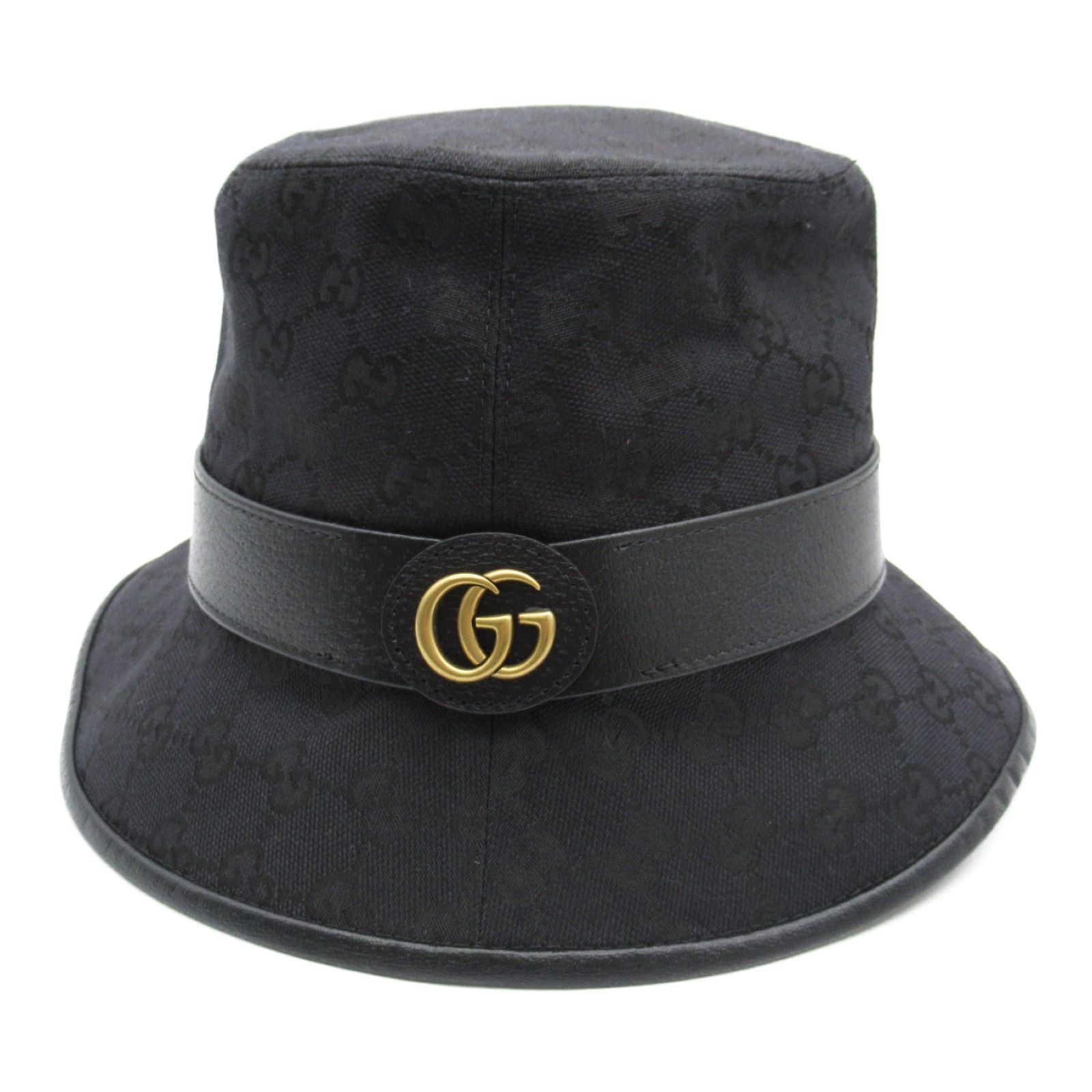 Gucci Gucci Hat Gg Canvas Black Size ONE SIZE - 1 Thumbnail