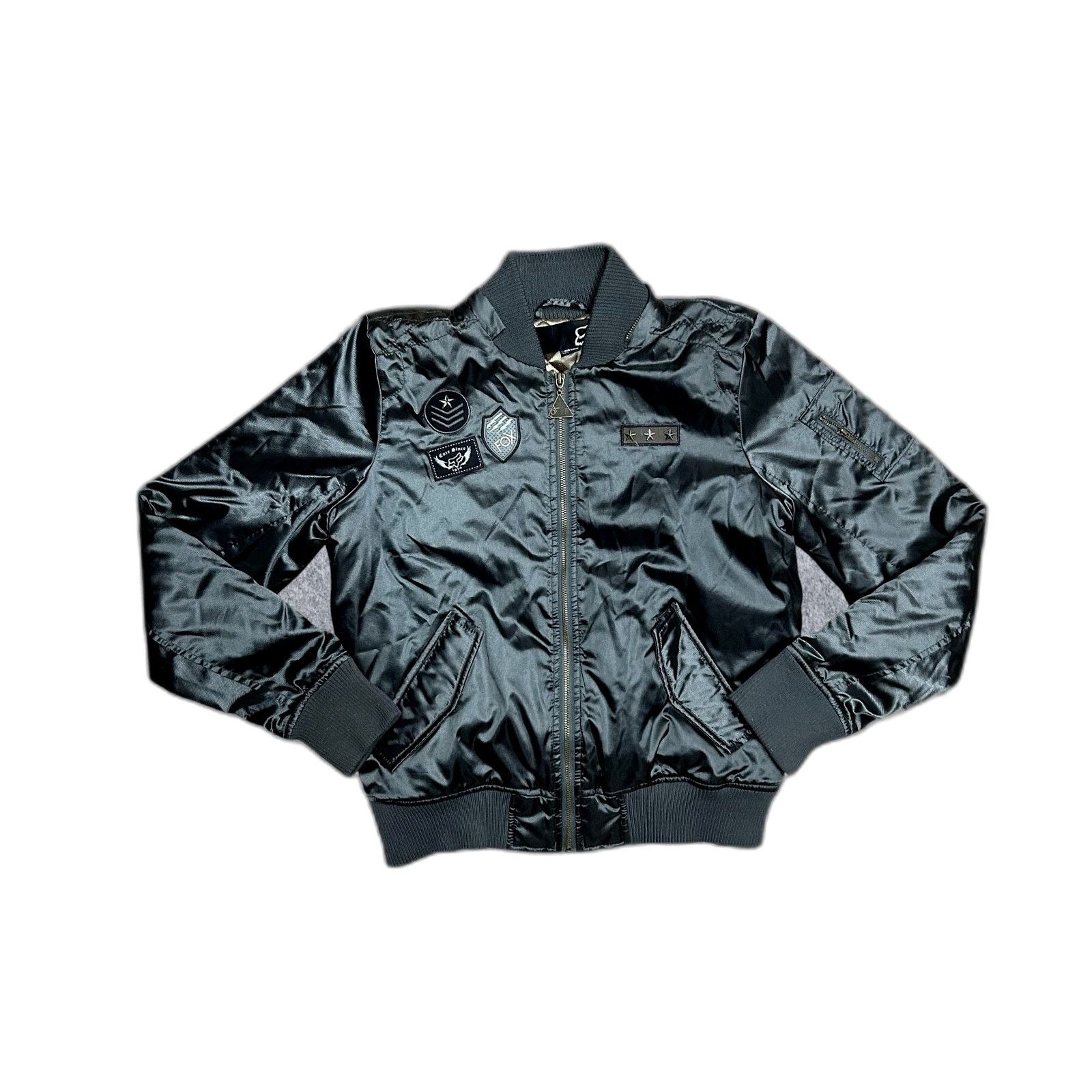 Fox Racing Fox Racing Top Gun Zip-Up Quilt Lined Bomber Jacket Carbon B Size US M / EU 48-50 / 2 - 1 Thumbnail
