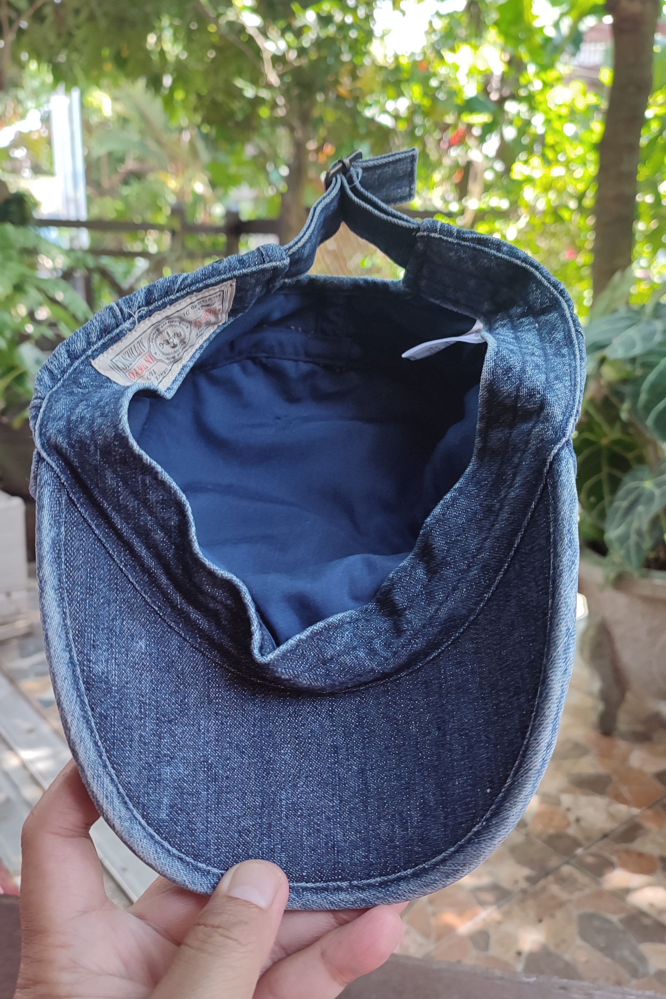 Japanese Brand × Vintage Grace Hats Denim Patchwork - adjustable strap Size ONE SIZE - 5 Thumbnail
