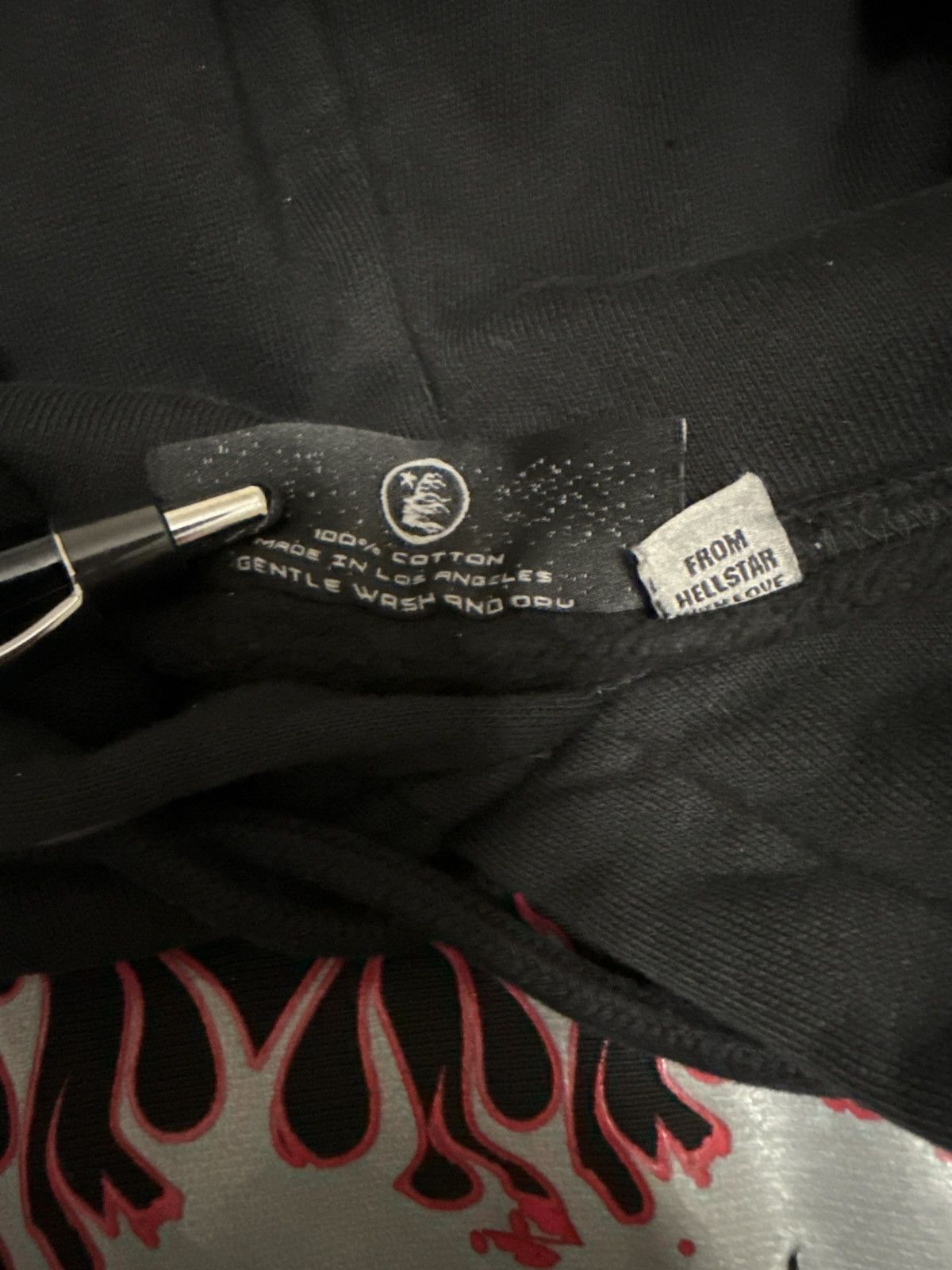 HELLSTAR Hellstar Sports Future Flame Hoodie 'Black' Size US M / EU 48-50 / 2 - 9 Thumbnail
